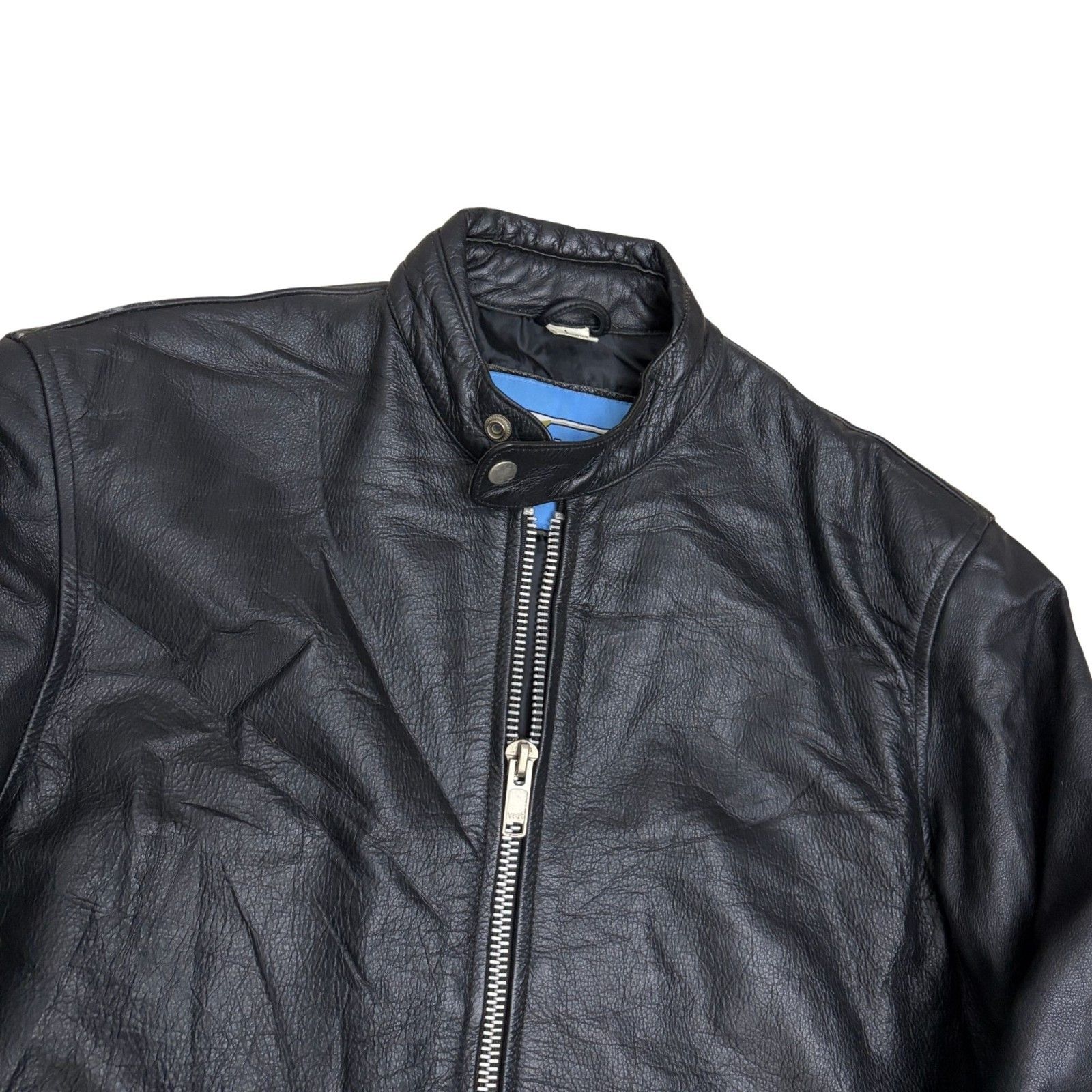 Xelement Vintage 90s Leather Motorcycle Jacket Biker Bomber Large Size US L / EU 52-54 / 3 - 3 Thumbnail