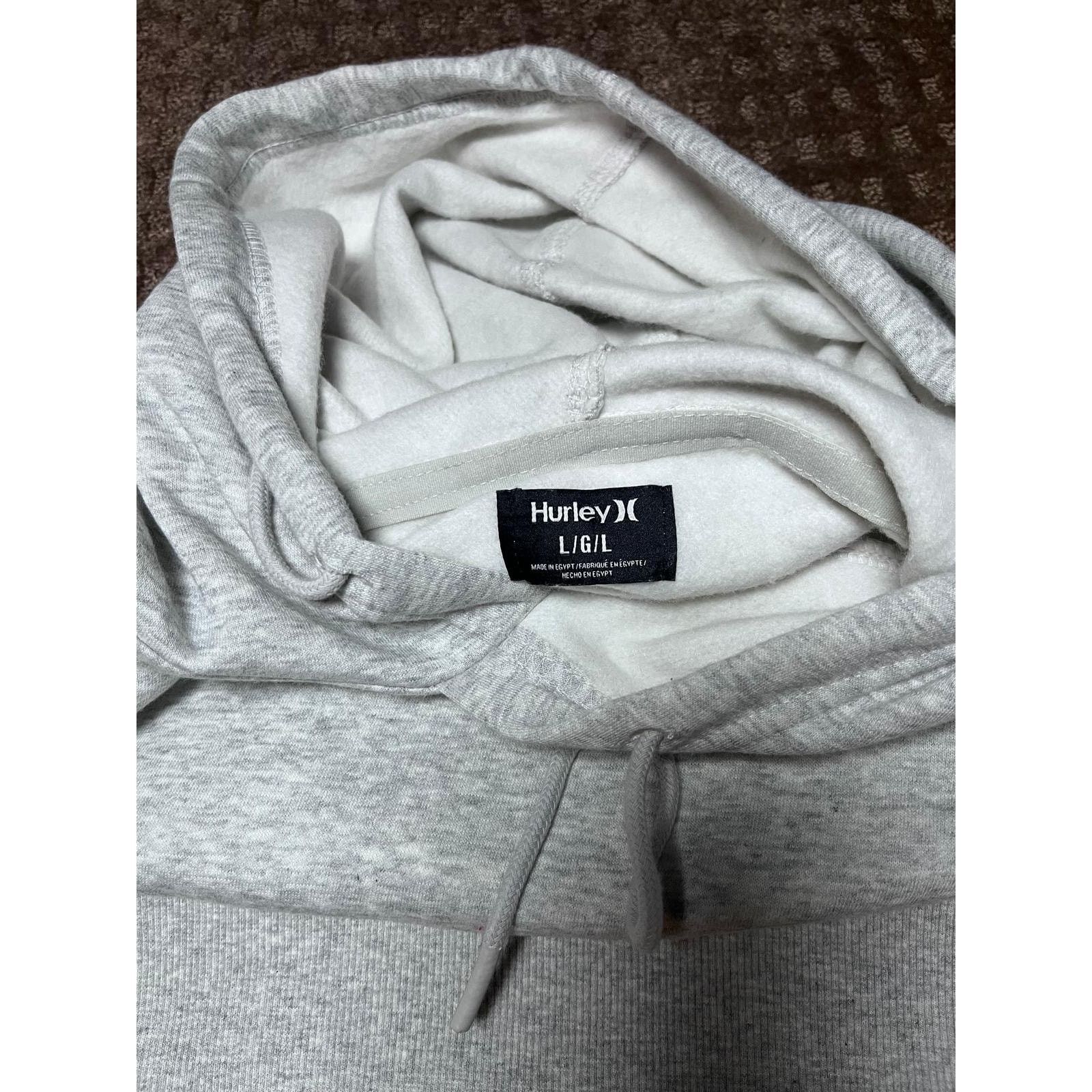 Hurley 👟 Hurley Logo Hoodie – Light Gray Size L Size US L / EU 52-54 / 3 - 3 Thumbnail