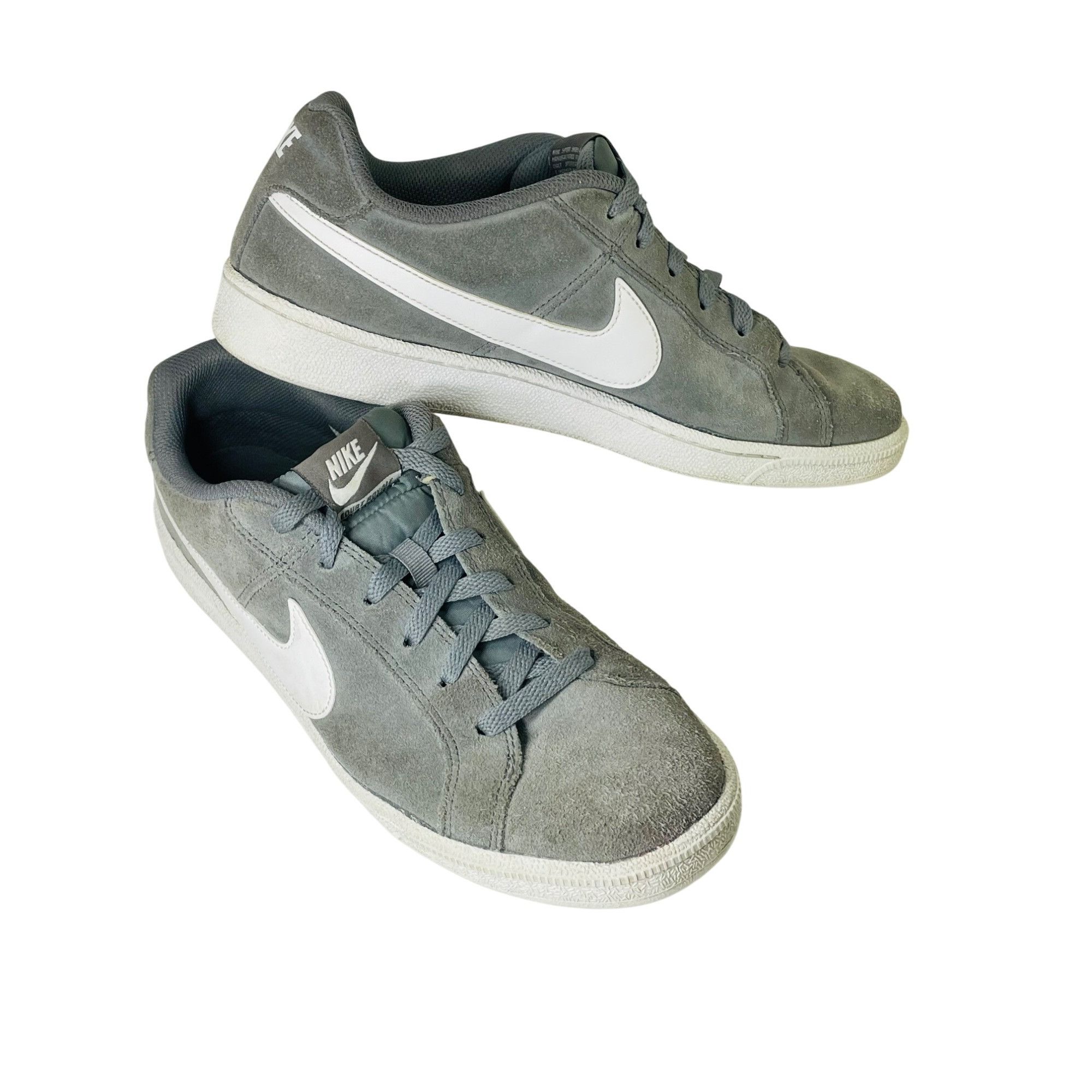 Nike Nike Gray Suede Sneakers Court Royal White Swoosh Men's Size Size US 10 / IT 40 - 3 Thumbnail
