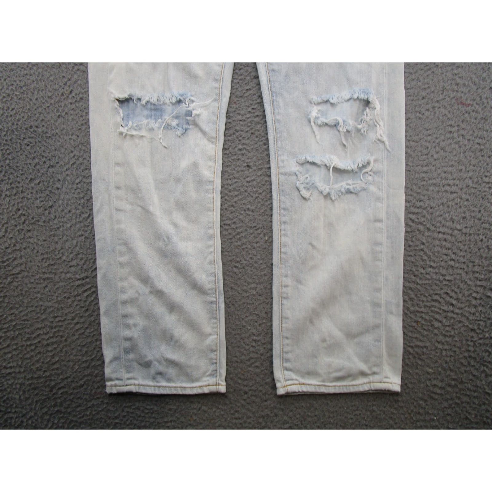 Anthropologie Anthropologie Jeans Women Distressed Straight Leg SZ 34 Blue Pilcro and the Letterpress Size 24" / US 00 / IT 34 - 2 Thumbnail