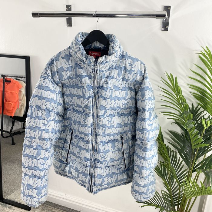 Supreme Supreme Fat Tip Jacquard Denim Jacket In Blue RRP £500