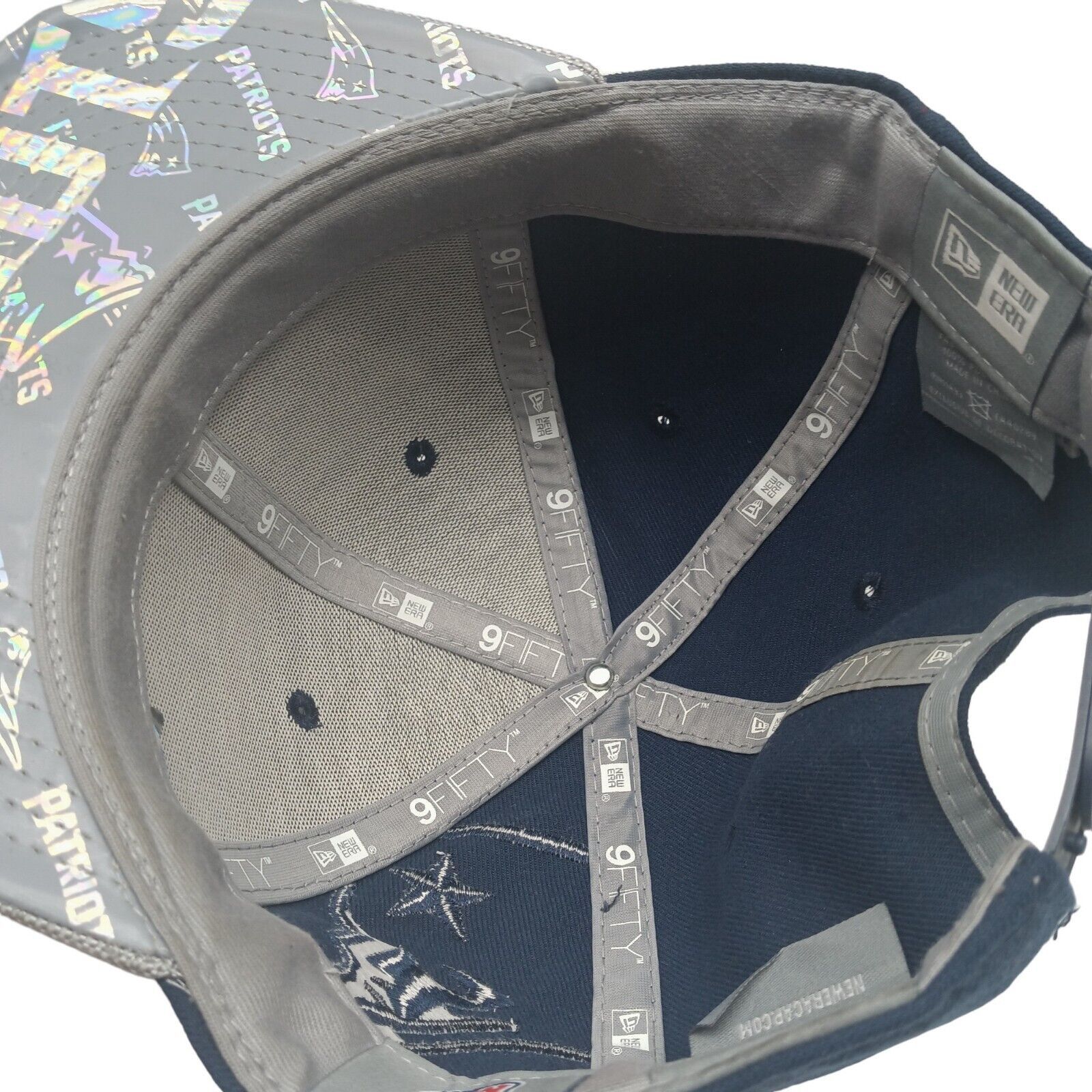New Era Patriots 59 Fifty Snap Back Super Bowl 51 Patch Cap Hologram Size ONE SIZE - 7 Thumbnail