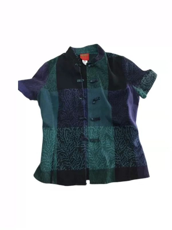KENZO Rare Chinese and Japanese Zen-inspired floral patchw