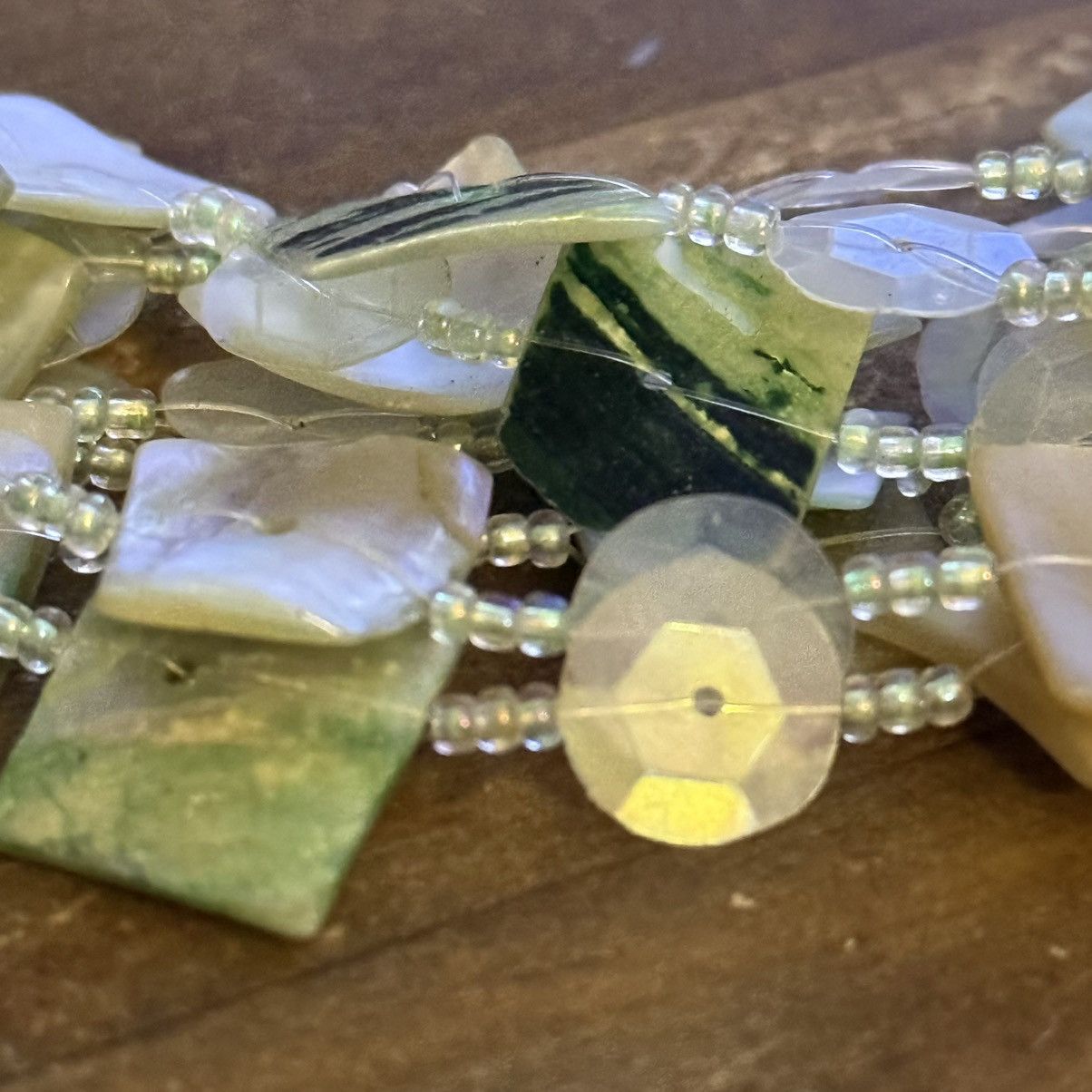 Other Multi strand mother of pearl tile bead necklace Size ONE SIZE - 5 Thumbnail