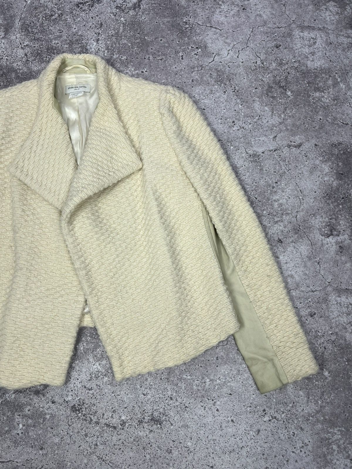 Dries Van Noten Dries Van Noten Wool Leather Blazer Jacket Size S / US 4 / IT 40 - 3 Thumbnail