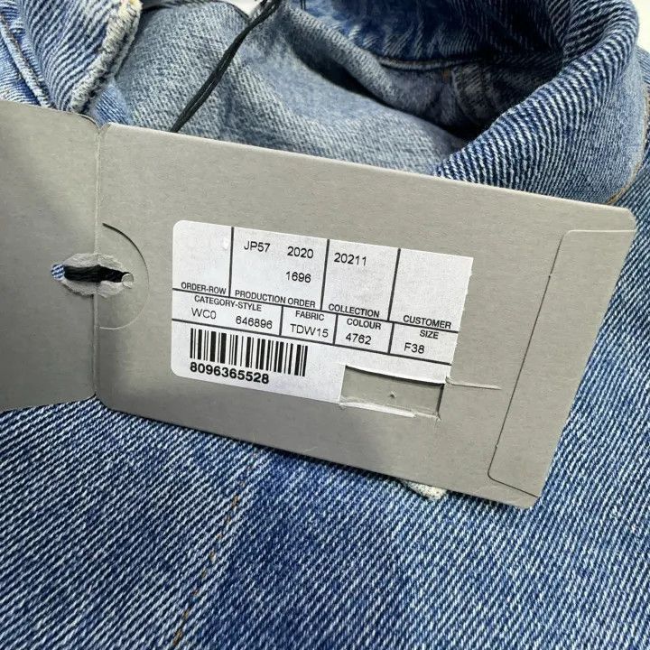 Balenciaga Balenciaga Women's Washed Denim Jacket 0079-2507 Size M / US 6-8 / IT 42-44 - 5 Thumbnail