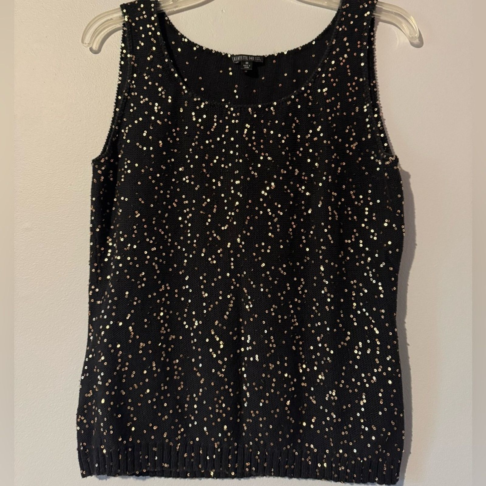 Lafayette 148 Lafayette 148 New York Black and Gold Tank Top size medium Size M / US 6-8 / IT 42-44 - 1 Thumbnail