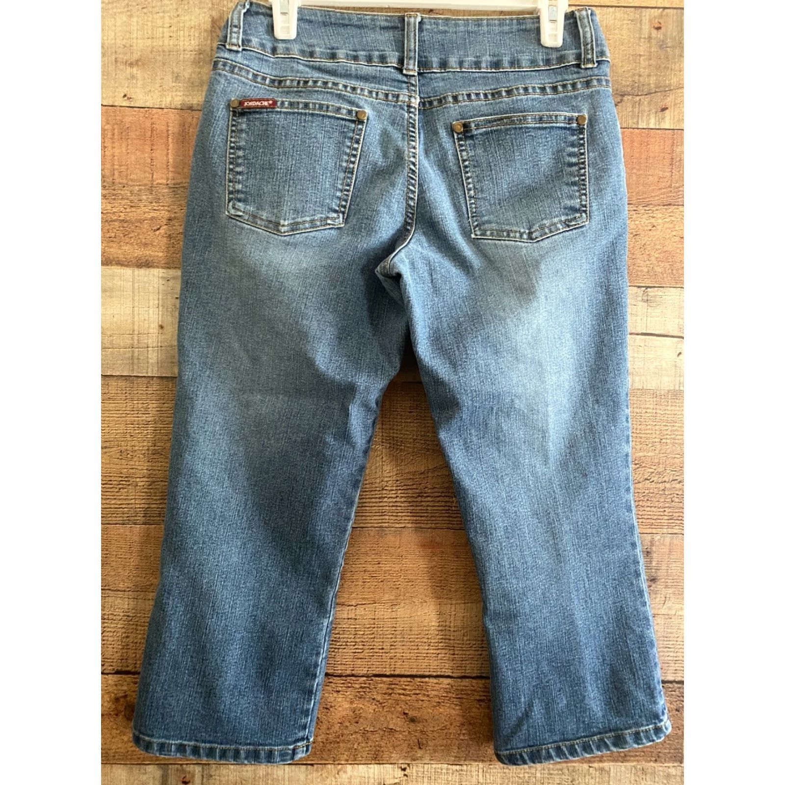 Jordache VINTAGE Jordache Jeans Women 9/10 Blue Denim Lo-Rise Stretch Pockets Sc Size 30" / US 8 / IT 44 - 3 Thumbnail
