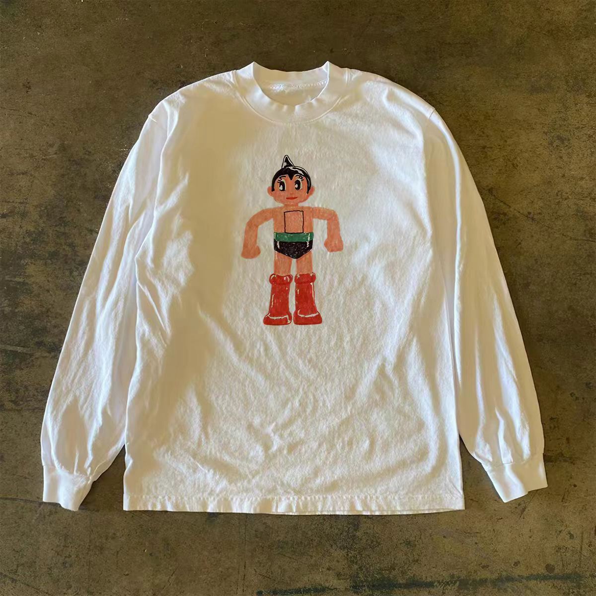 Japanese Brand White retro cartoon Astro Boy print long-sleeved t-shirt Size US M / EU 48-50 / 2 - 1 Thumbnail