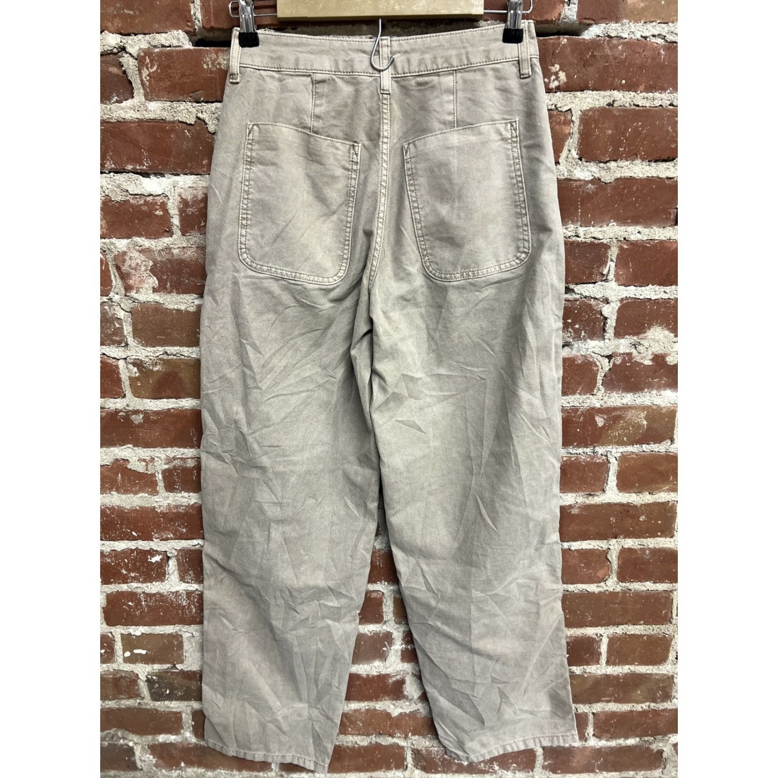Asos ASOS Design Puddle Flare Pants Brown Womens 4 Wide Leg Pull On Casual 4 Brown Womens Size 27" / US 4 / IT 40 - 3 Thumbnail