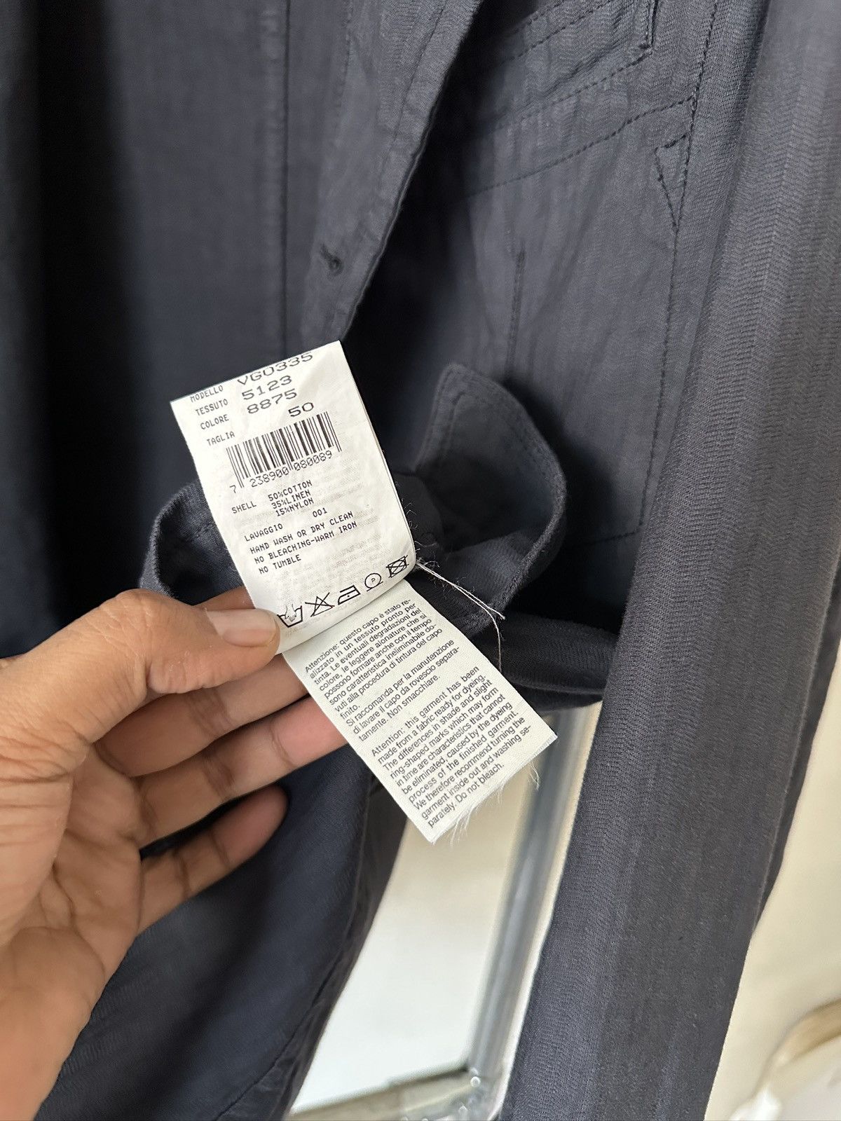 Emporio Armani 2000s Emporio Armani Linen Jacket Size US M / EU 48-50 / 2 - 10 Thumbnail