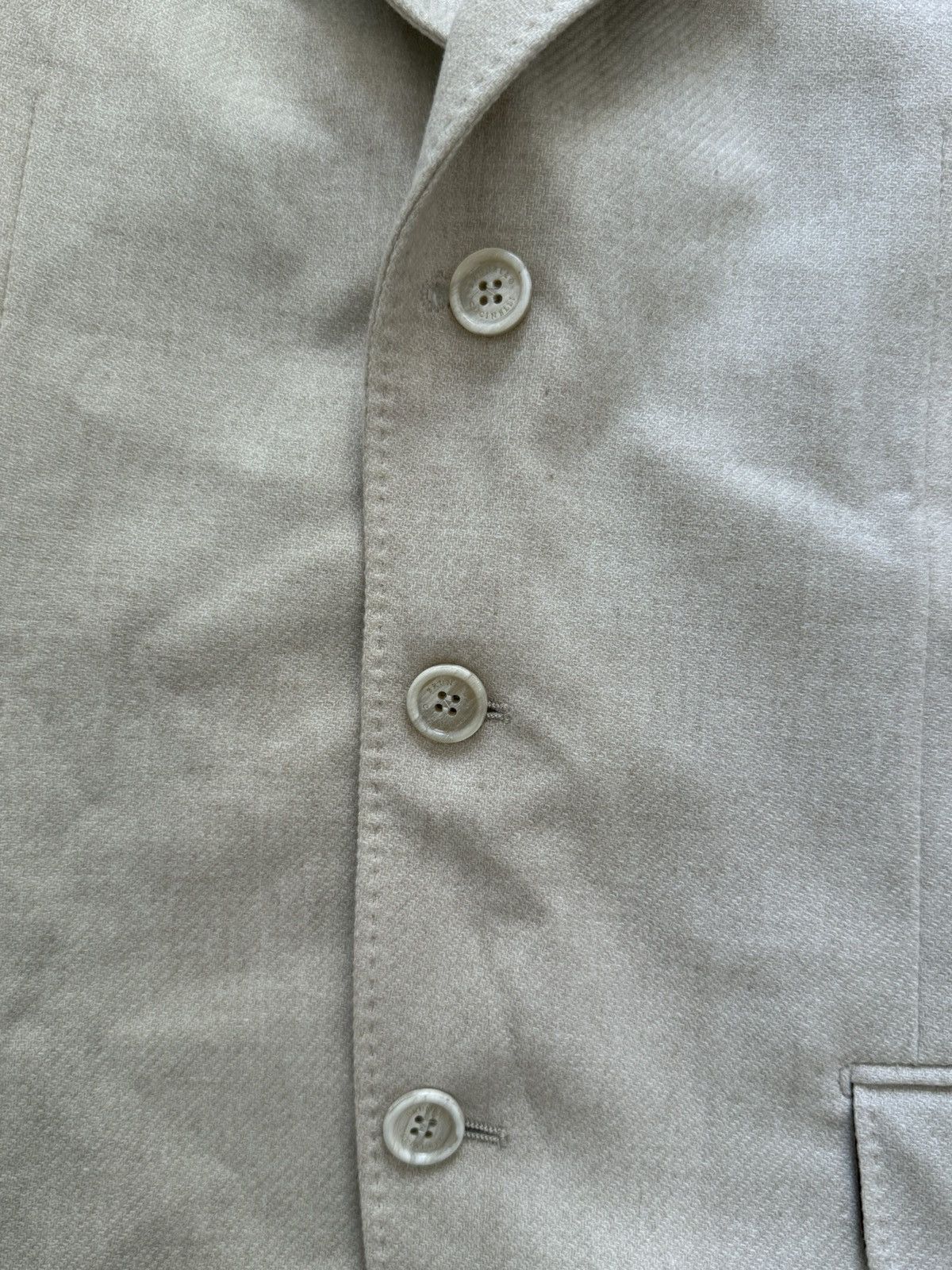Brunello Cucinelli Brunello cucinelli creme blazer Size 48S - 6 Thumbnail