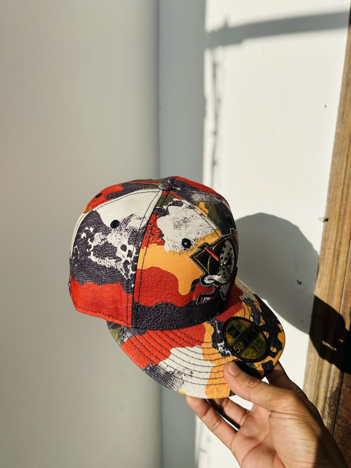 Hat Club New Era 59Fifty Camo Skin Anaheim Ducks Hat 73/8 Size ONE SIZE - 2 Thumbnail