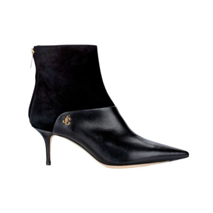 Jimmy Choo Jimmy Choo Black Suede/Leather Ankle Booties Women's Size US 4.5 / IT 34.5 - 4 Thumbnail