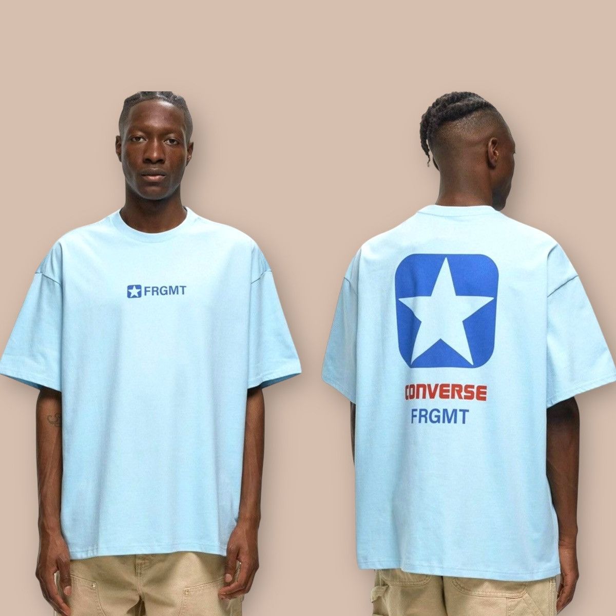 Converse × Fragment Design Converse x FRGMT Blue tee Size US XL / EU 56 / 4 - 1 Thumbnail