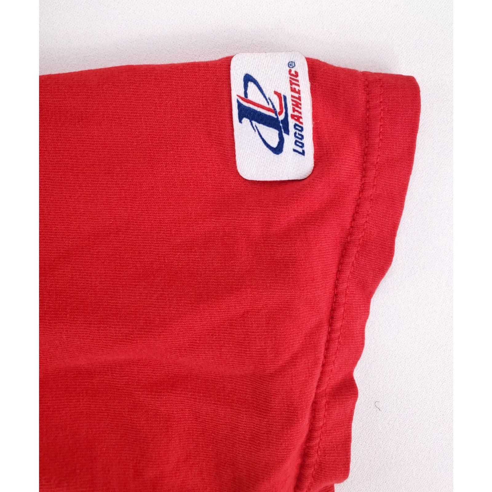 Logo Athletic VINTAGE Kansas City Chiefs Logo Athletic T Shirt Embroidered Red Made USA Mens L 90s Shirt Mens Size US L / EU 52-54 / 3 - 3 Thumbnail