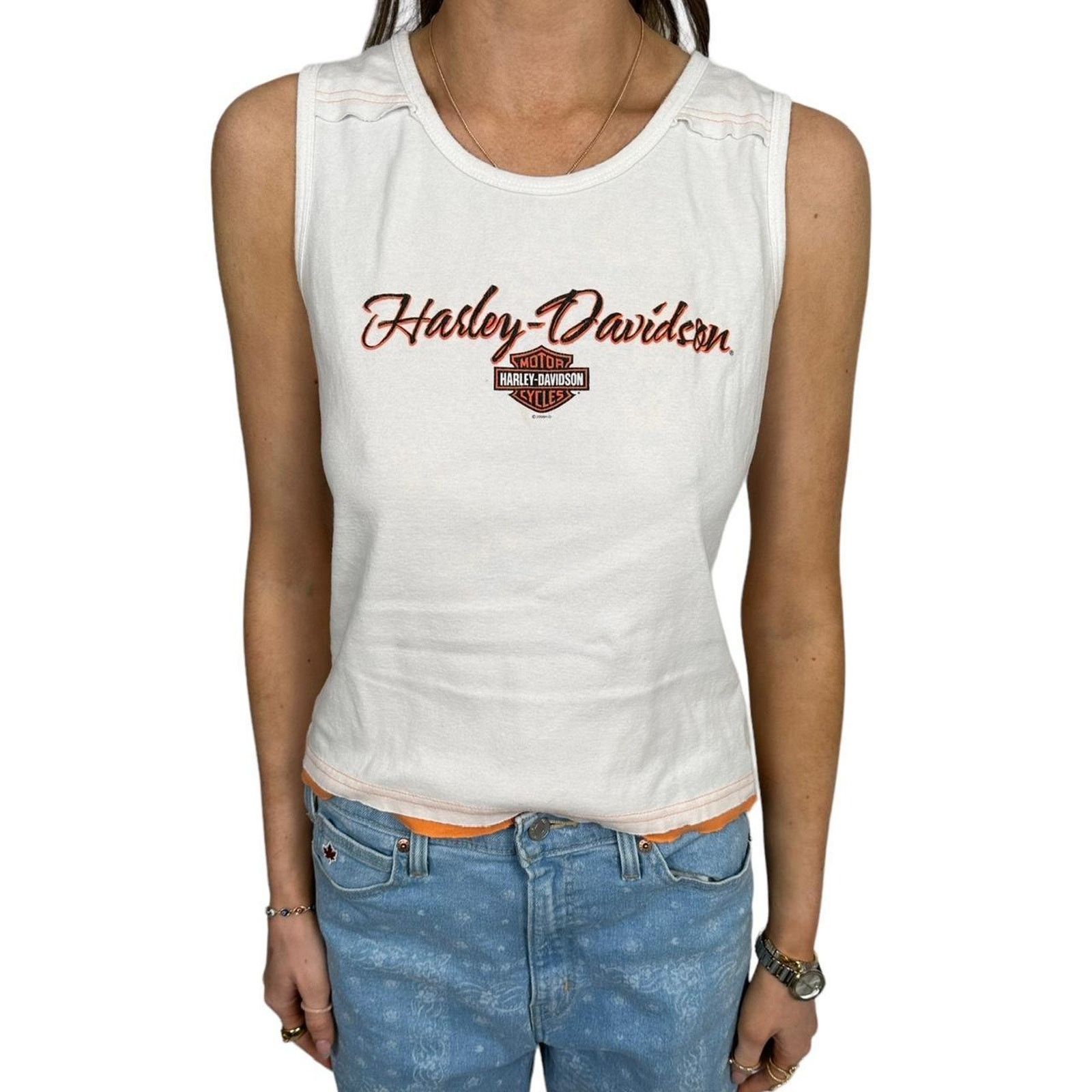 Harley Davidson Vintage womens harley davidson tee Size L / US 10 / IT 46 - 1 Thumbnail