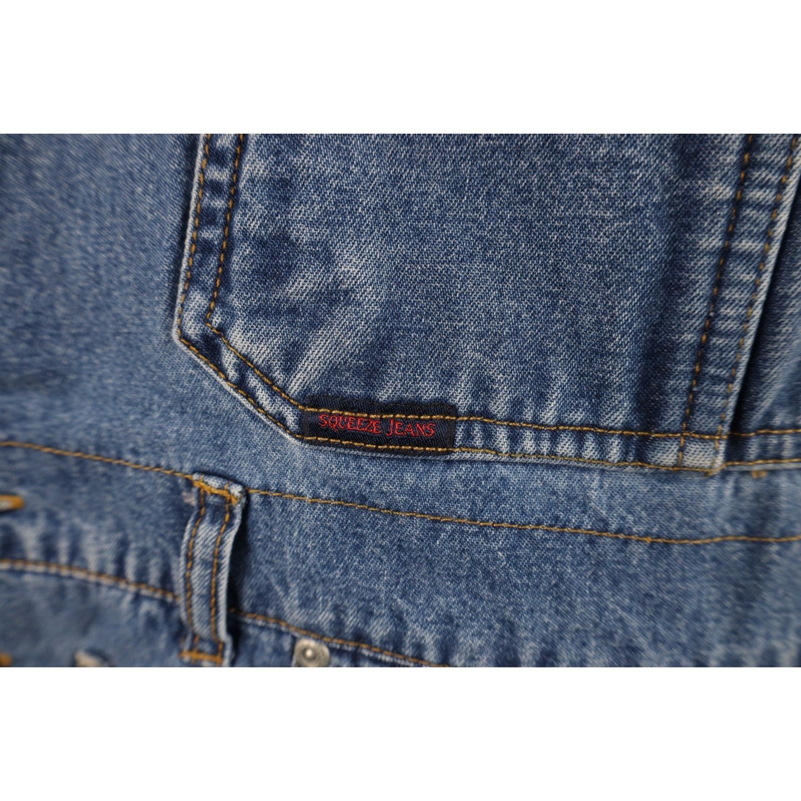 Vintage Vintage 90s Streetwear Faded Denim Jean Shortalls Size 30" / US 8 / IT 44 - 4 Thumbnail