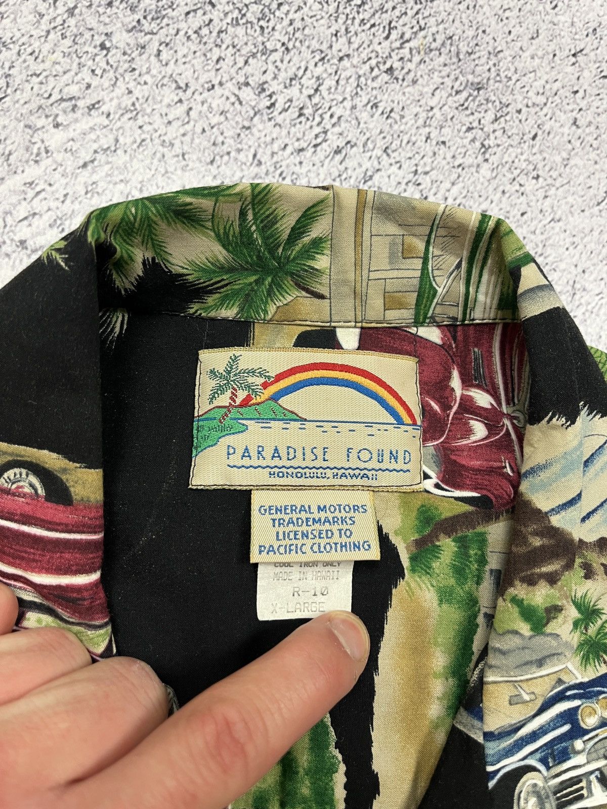 Paradise Found × Vintage Vintage Found Paradise Rayon General Motors Hawaiian Shirt Size US XL / EU 56 / 4 - 10 Thumbnail