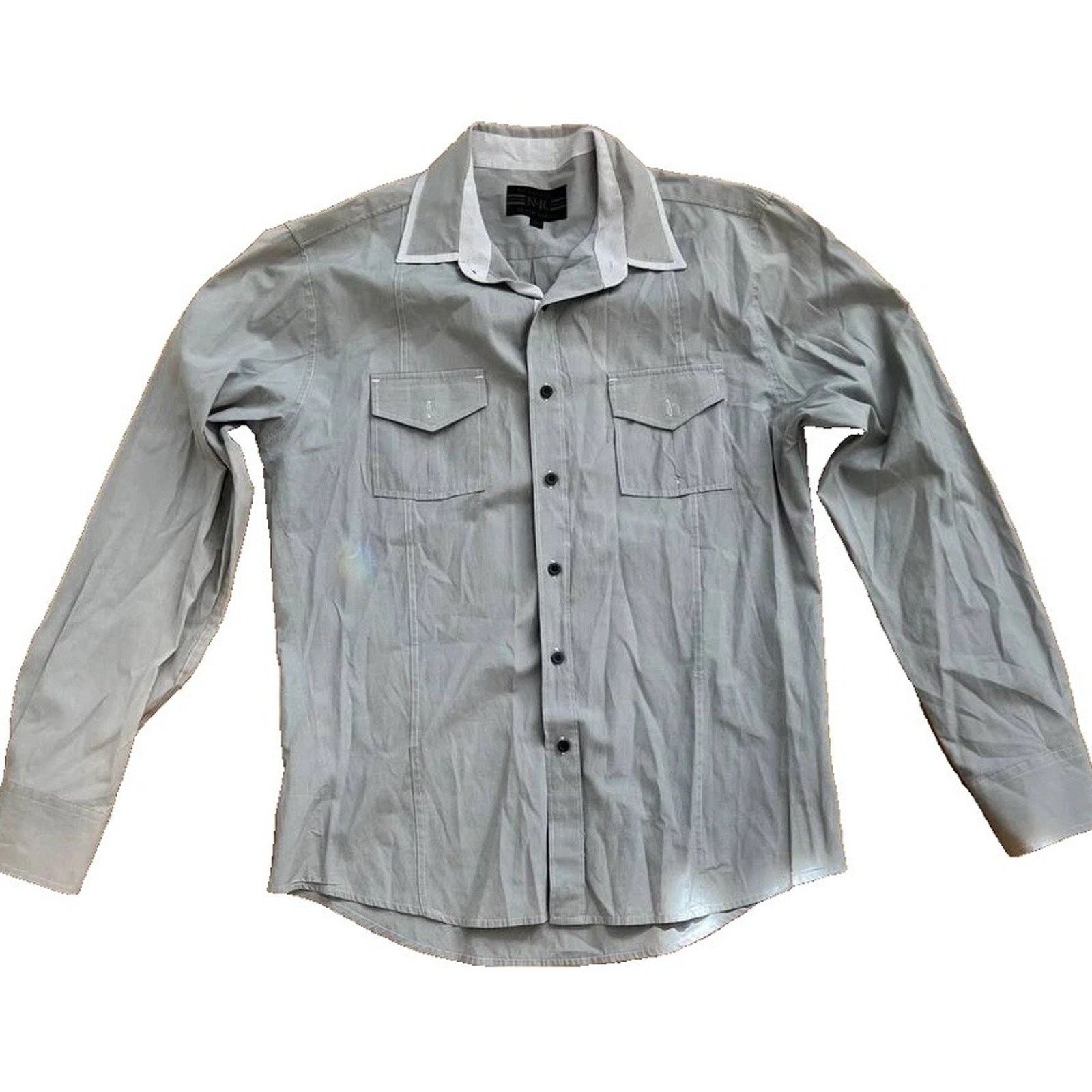 Black Label Black Label Button Down Long Sleeve Shirt White L A000826 Size US L / EU 52-54 / 3 - 1 Thumbnail