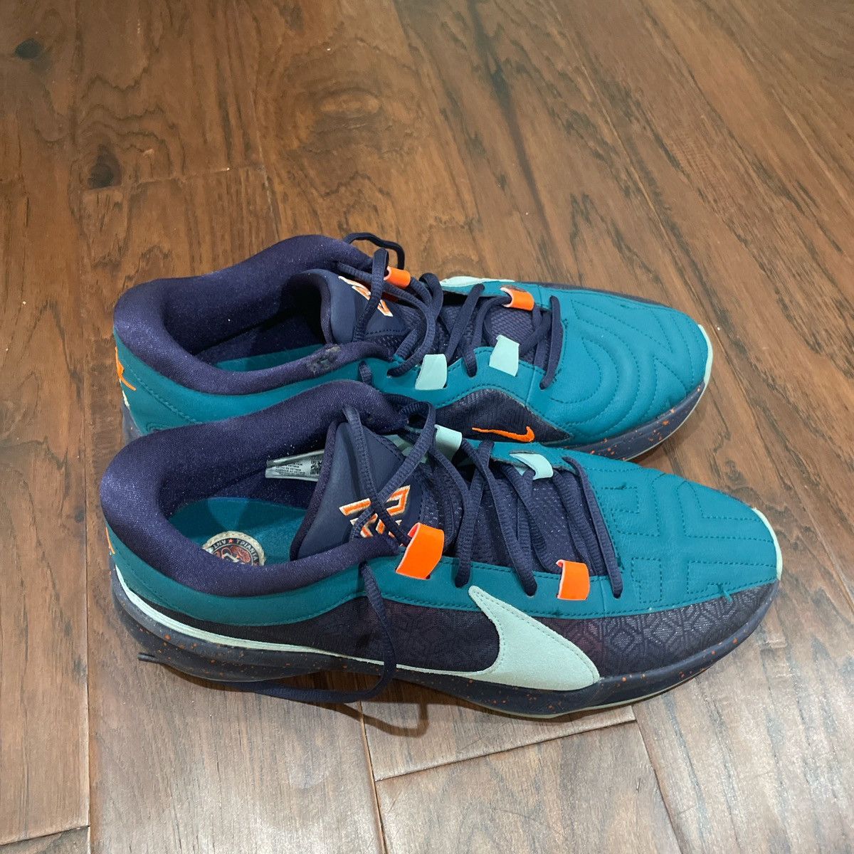 Nike Nike Giannis Zoom Freak 5 “Geode Teal” Size US 11.5 / EU 44-45 - 3 Thumbnail