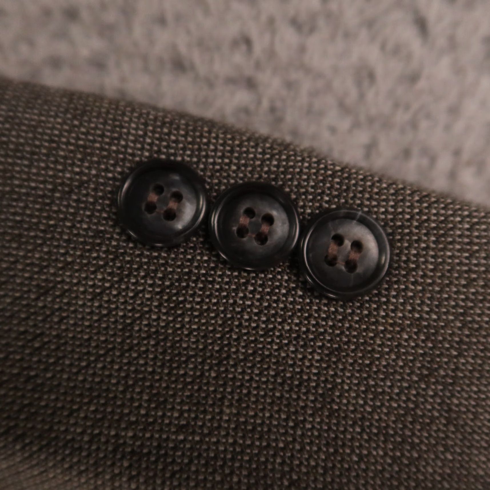 VINTAGE Haggar Wool Tweed Blazer Jacket Men's 48R Gray Brown Houndstooth 2-Button Notch Lapel Slim Fit 100% Wool USA 80s 90s Casual Formal Blazer Mens