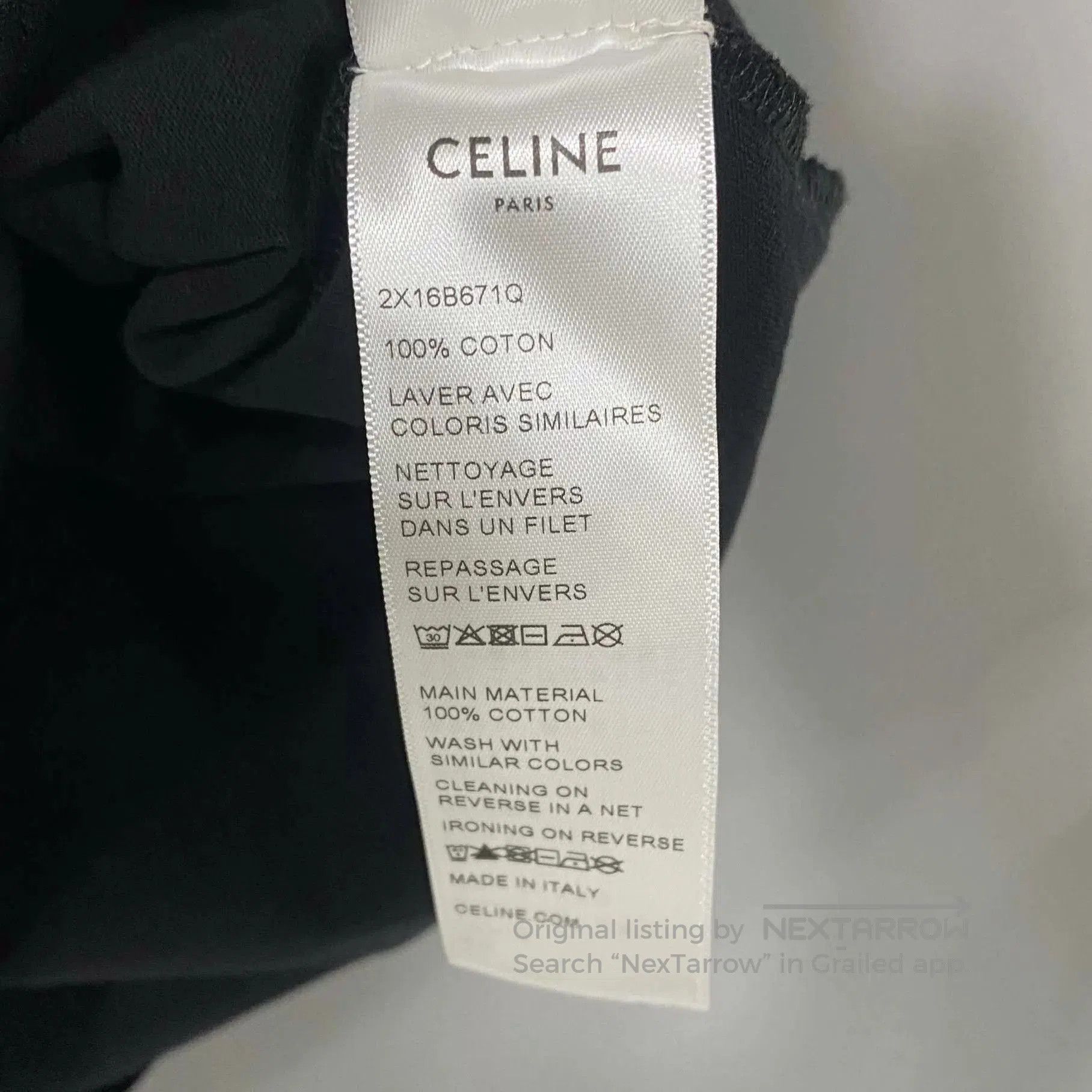Celine 16 Paris Graphic Short Sleeve T-Shirt. Size US M / EU 48-50 / 2 - 5 Thumbnail