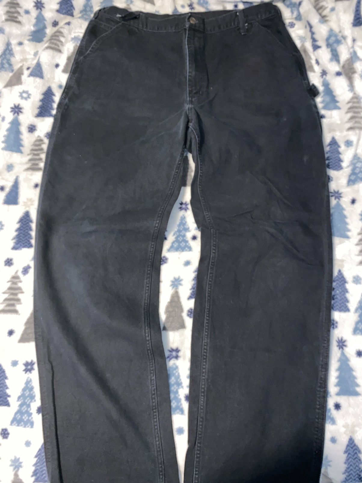 Carhartt × Nike × Vintage 40/30 Black Carhartt jeans Size US 40 / EU 56 - 1 Thumbnail