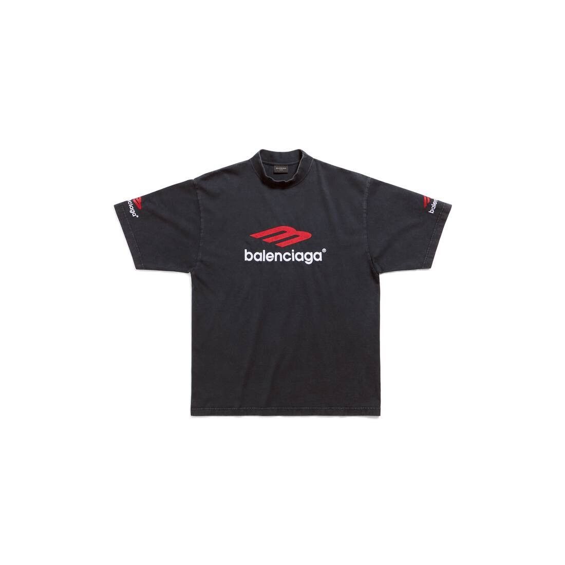 Balenciaga o1w1db10525 3B Sports Icon T-Shirt Medium Fit in Black Size US L / EU 52-54 / 3 - 1 Thumbnail