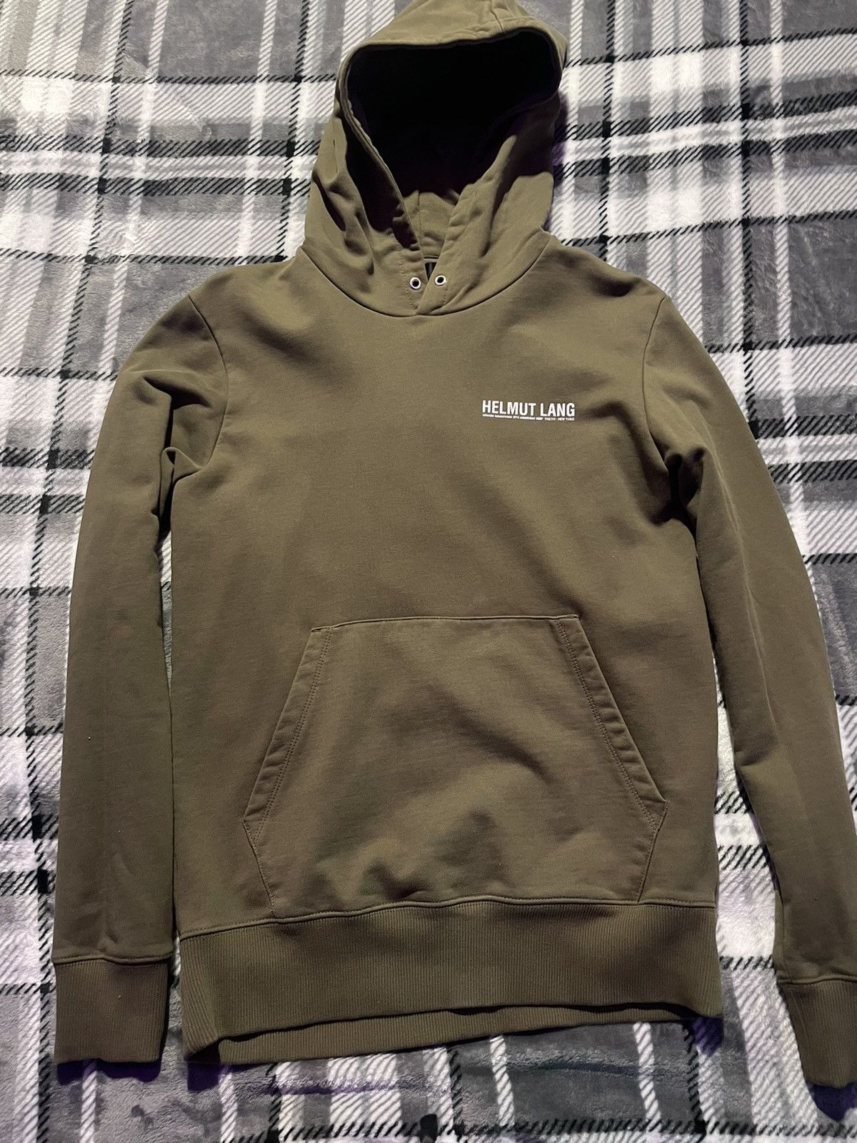 image of Helmut Lang F/w 2018 Hoodie in Green, Men's (Size Small)