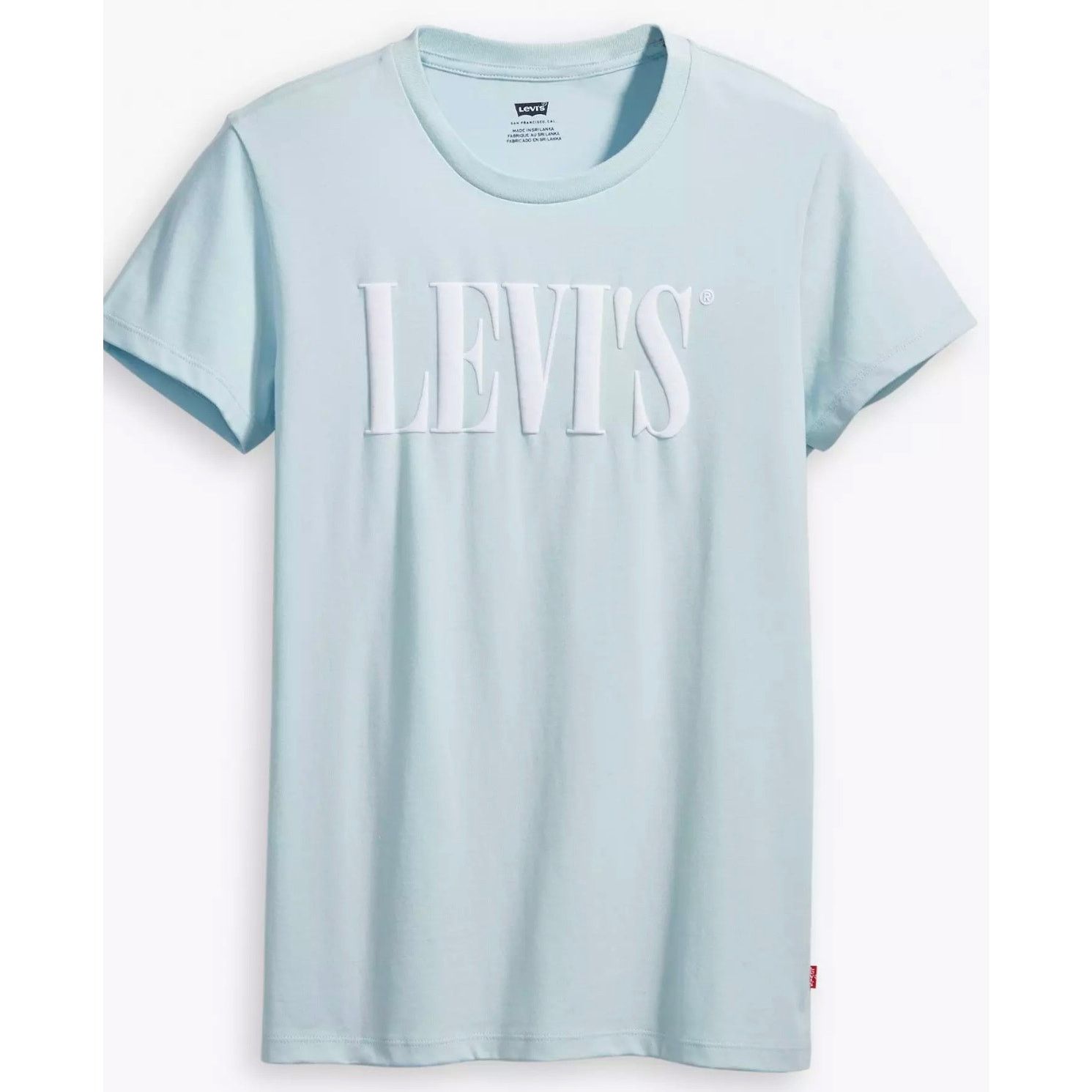 Levi's Levis 90's Serif Logo Graphic Tee Shirt Baby Blue Size 2X Size XXL / US 16-18 / IT 52-54 - 5 Thumbnail