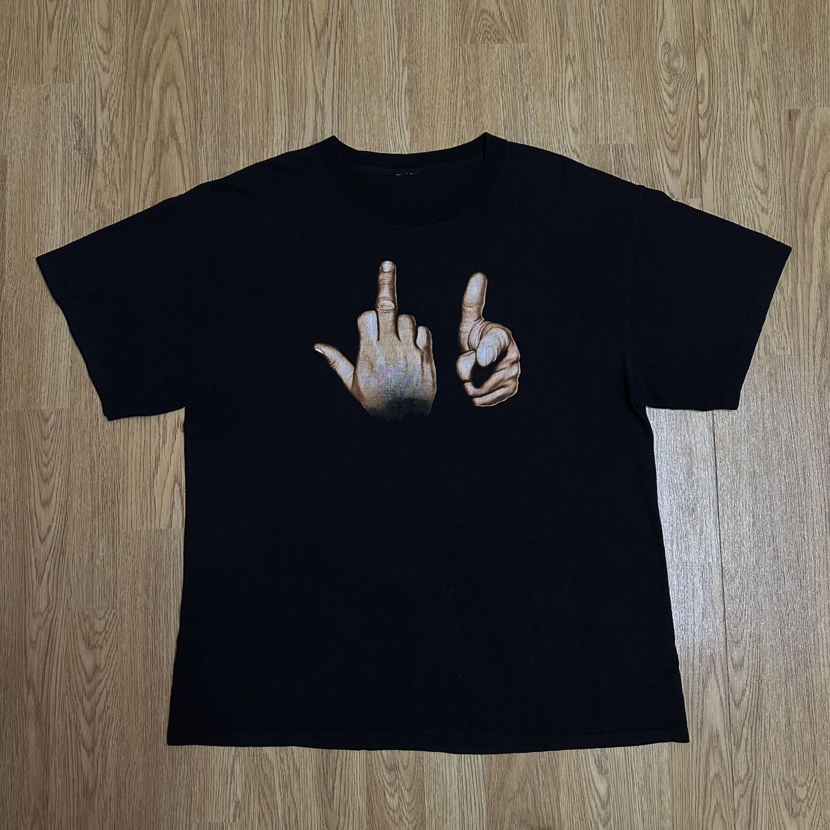 Band Tees × Other × Vintage RARE VINTAGE F*CK YOU MIDDLE FINGER XL 23/28.5 “ 📲🦾🫡 Size US M / EU 48-50 / 2 - 1 Thumbnail