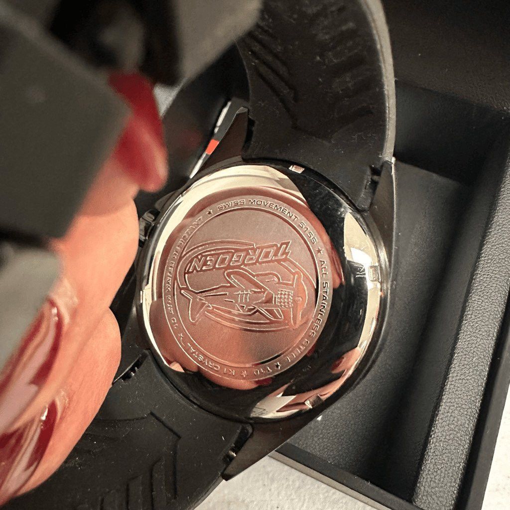 Other New Torgoen TN-1007 T10301 45mm Black Silicone Strap Watch Size ONE SIZE - 4 Thumbnail
