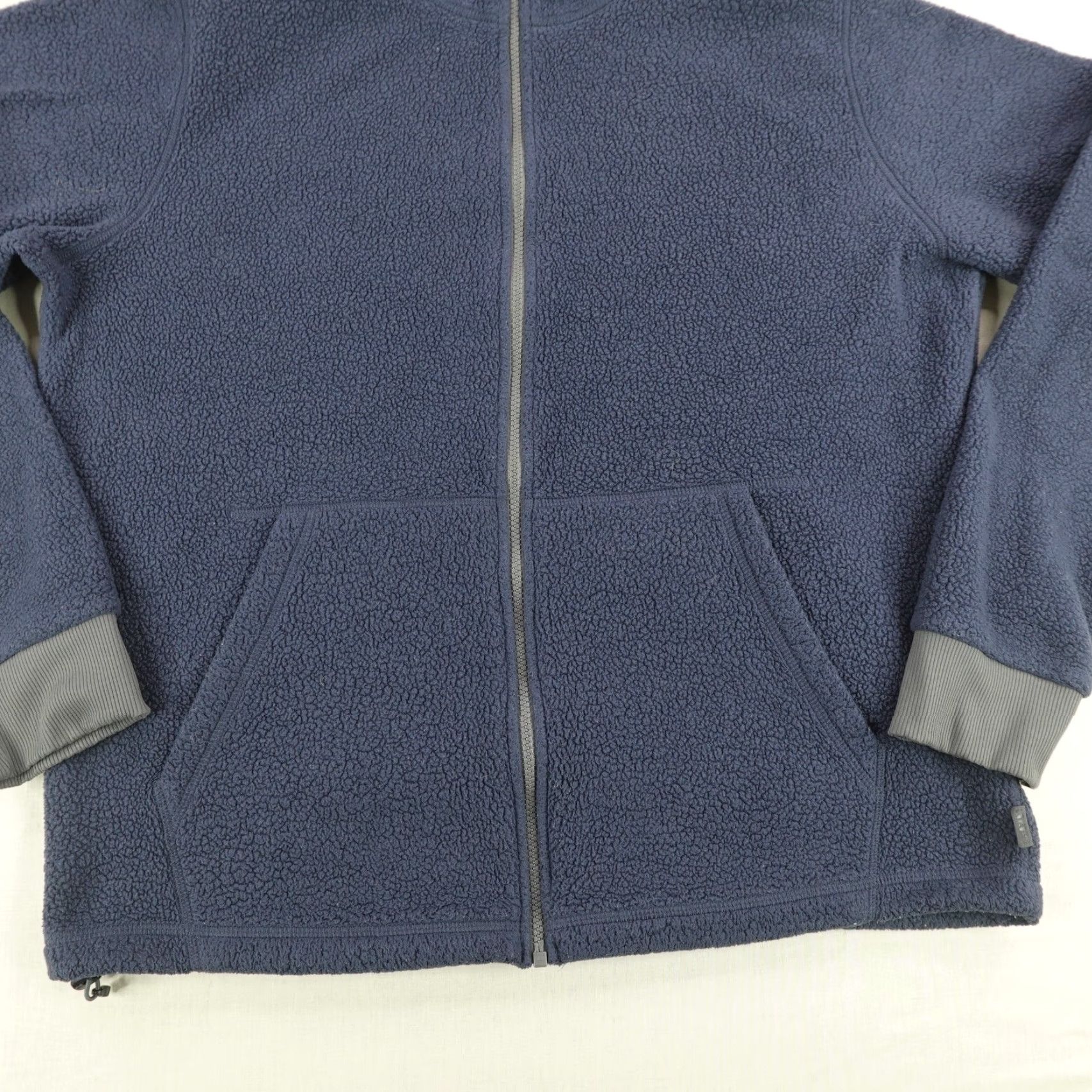 Vintage REI Jacket Mens Large Blue Sherpa Fleece Groundbreaker Co Op Full Zip Up Coat Size US L / EU 52-54 / 3 - 3 Thumbnail