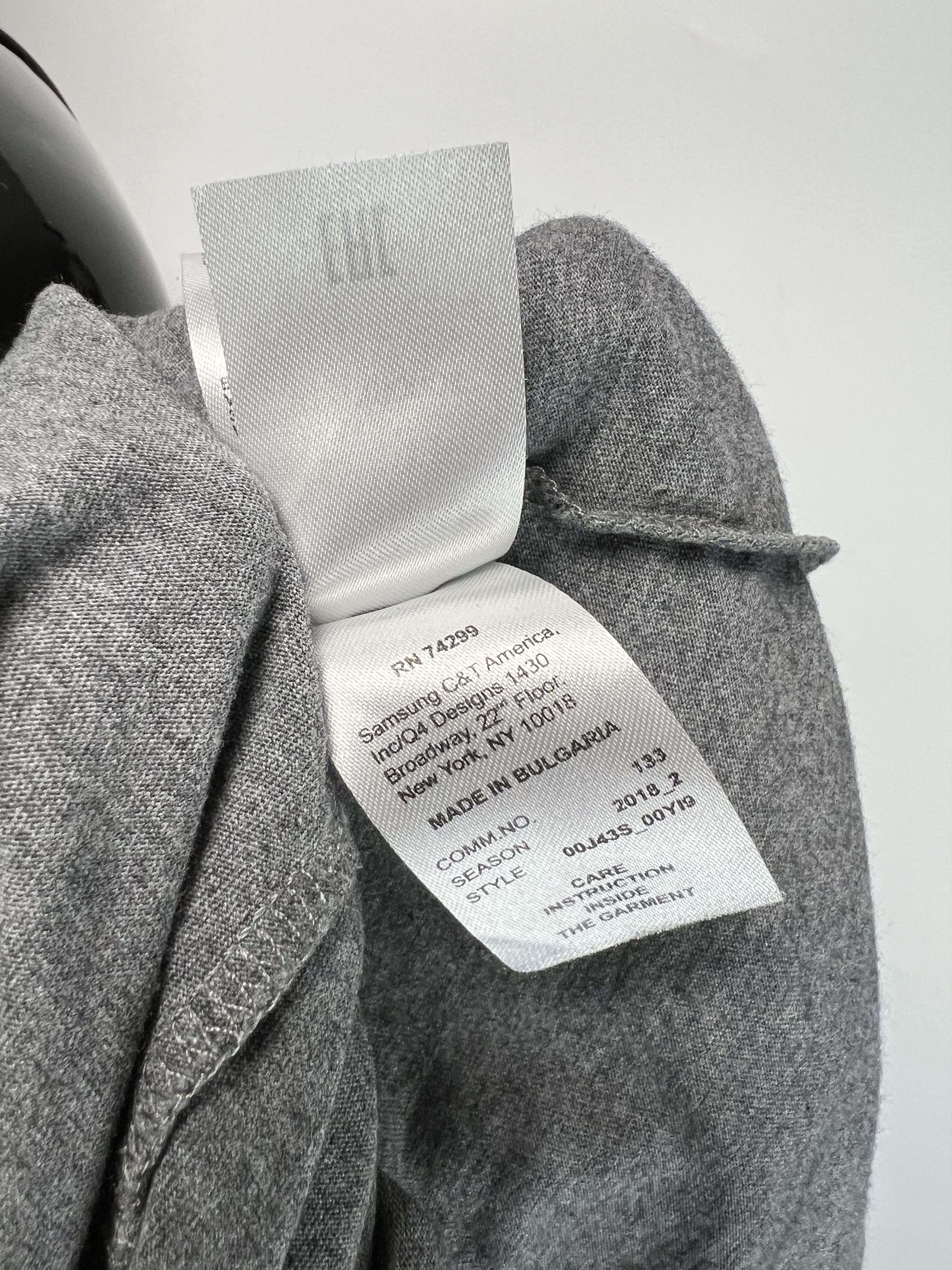 Diesel Diesel Men's Gray Long Sleeve T Shirt Big Logo Size S Size US S / EU 44-46 / 1 - 18 Thumbnail