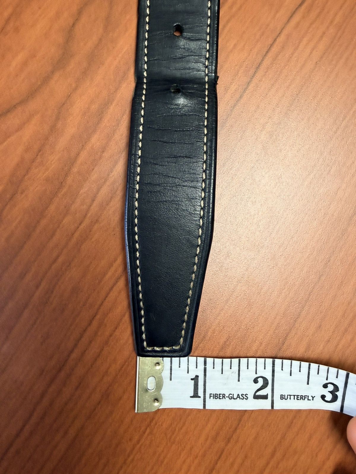 Coach Coach Black Leather Belt Contrast Stitch Silver Buckle 80cm Size 32 - 6 Thumbnail