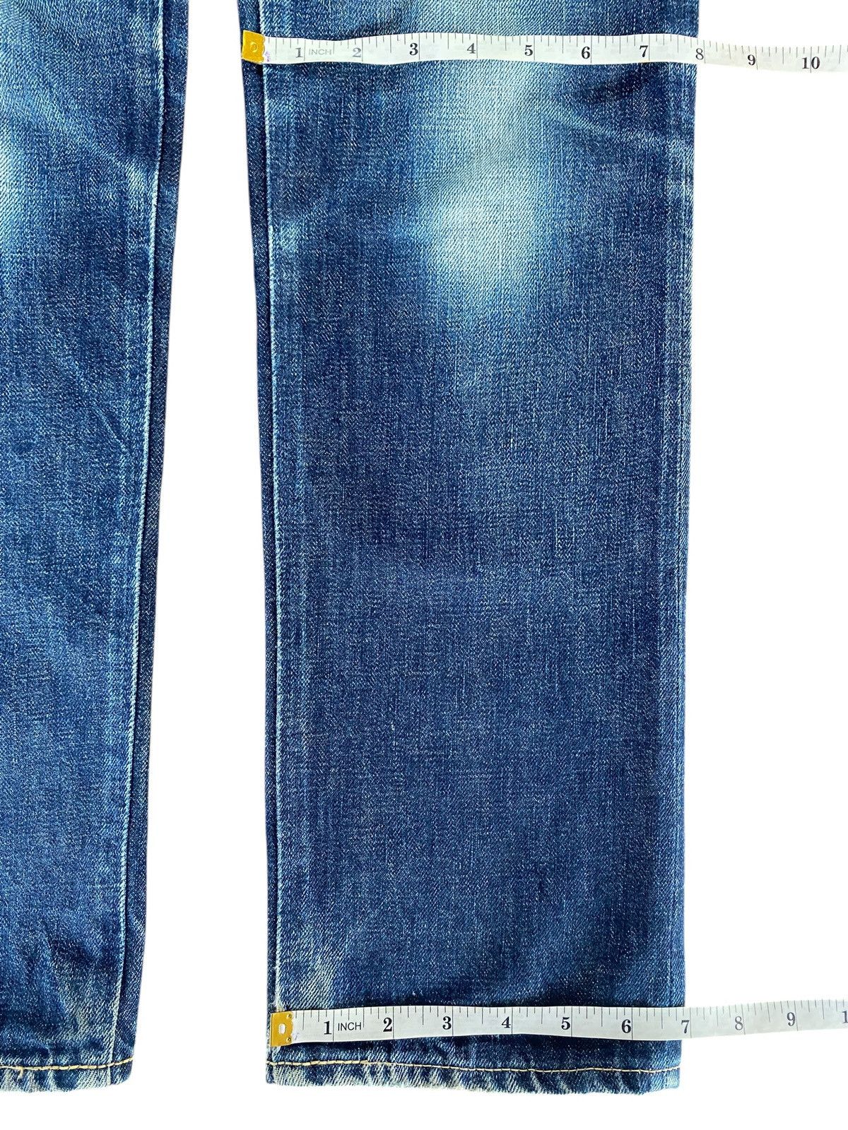 Japanese Brand Tenoras Japan Selvedge Denim Vintage Blue Straight Slim Leg Size US 30 / EU 46 - 14 Thumbnail