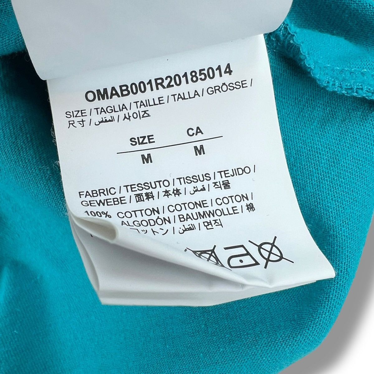 Off-White Off-White Pascal Skeleton Teal Long Sleeve T Shirt Size US M / EU 48-50 / 2 - 5 Thumbnail