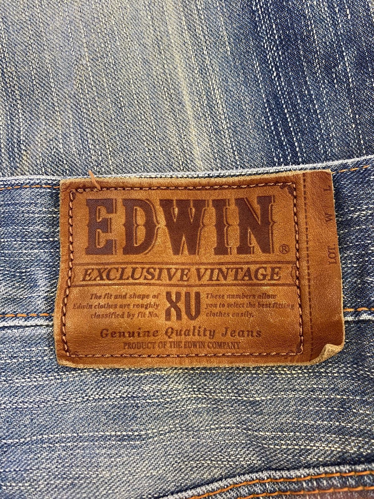 Edwin Edwin Faded Wash Whiskers Style Loose Jeans Size US 30 / EU 46 - 10 Thumbnail