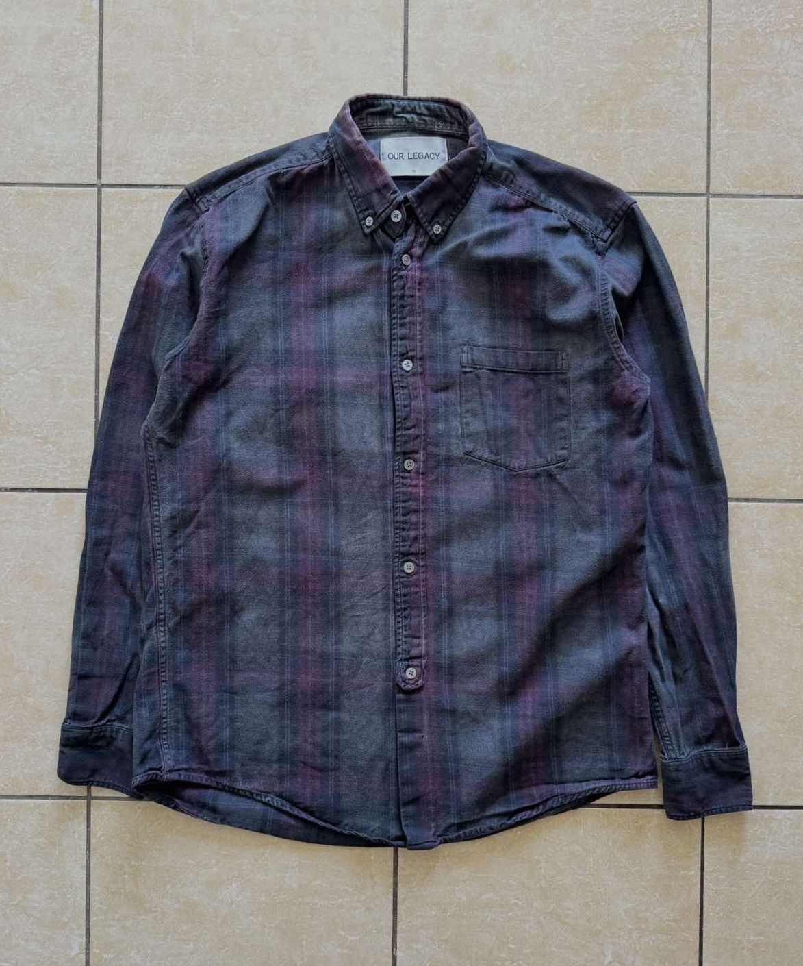 image of Our Legacy Country Plaid Shirt, Men's (Size Large)