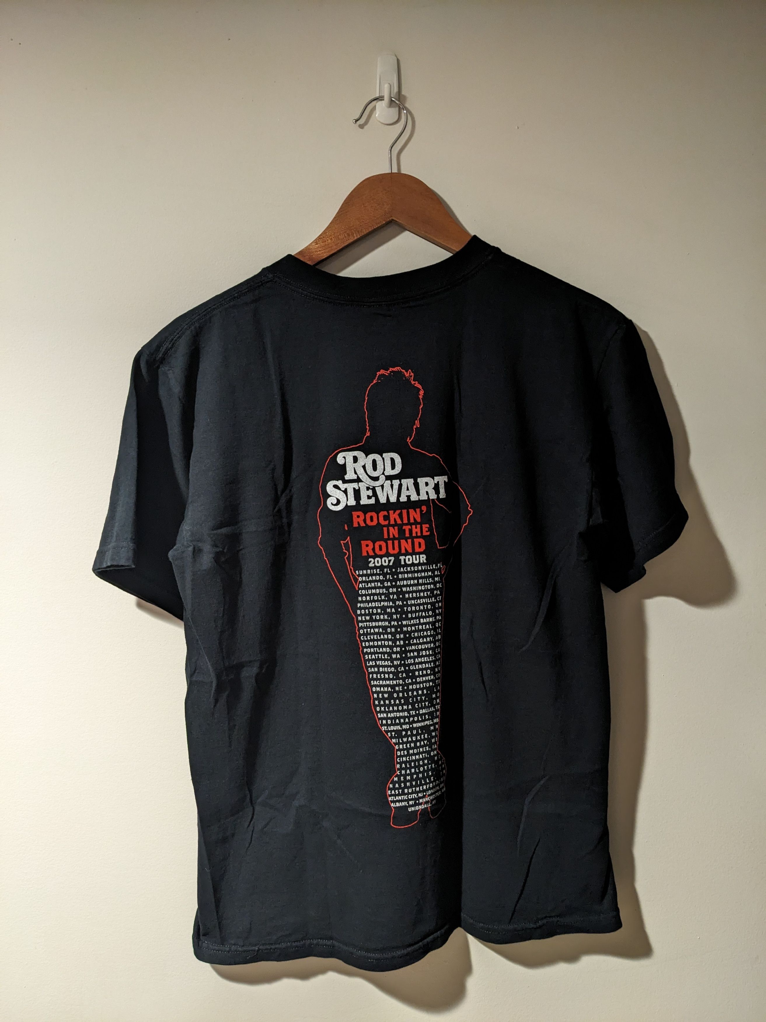 Band Tees × Vintage Vintage 2007 Rod Stewart Rockin in the Round Medium T-Shirt Size US M / EU 48-50 / 2 - 4 Thumbnail