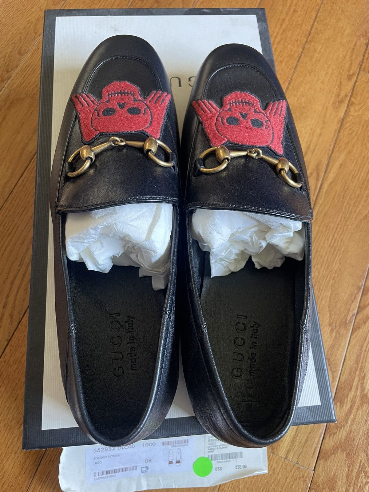 Gucci MENS GUCCI SKULL BRIXTON LOAFERS Size US 8.5 / EU 41-42 - 6 Thumbnail