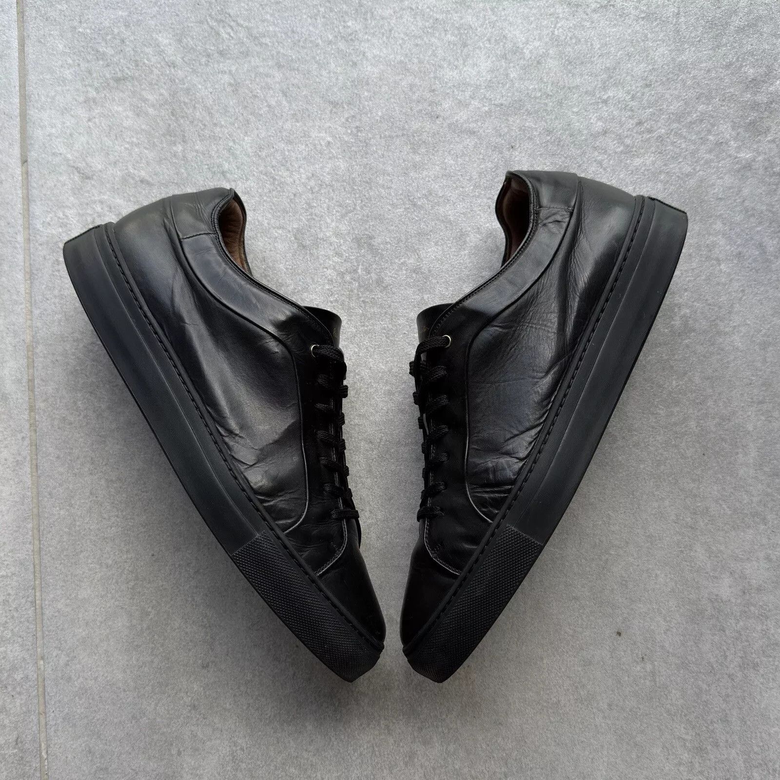 Paul Smith Paul Smith Mens Leather Sneakers Shoes Black Size US 10 / EU 43 - 2 Thumbnail