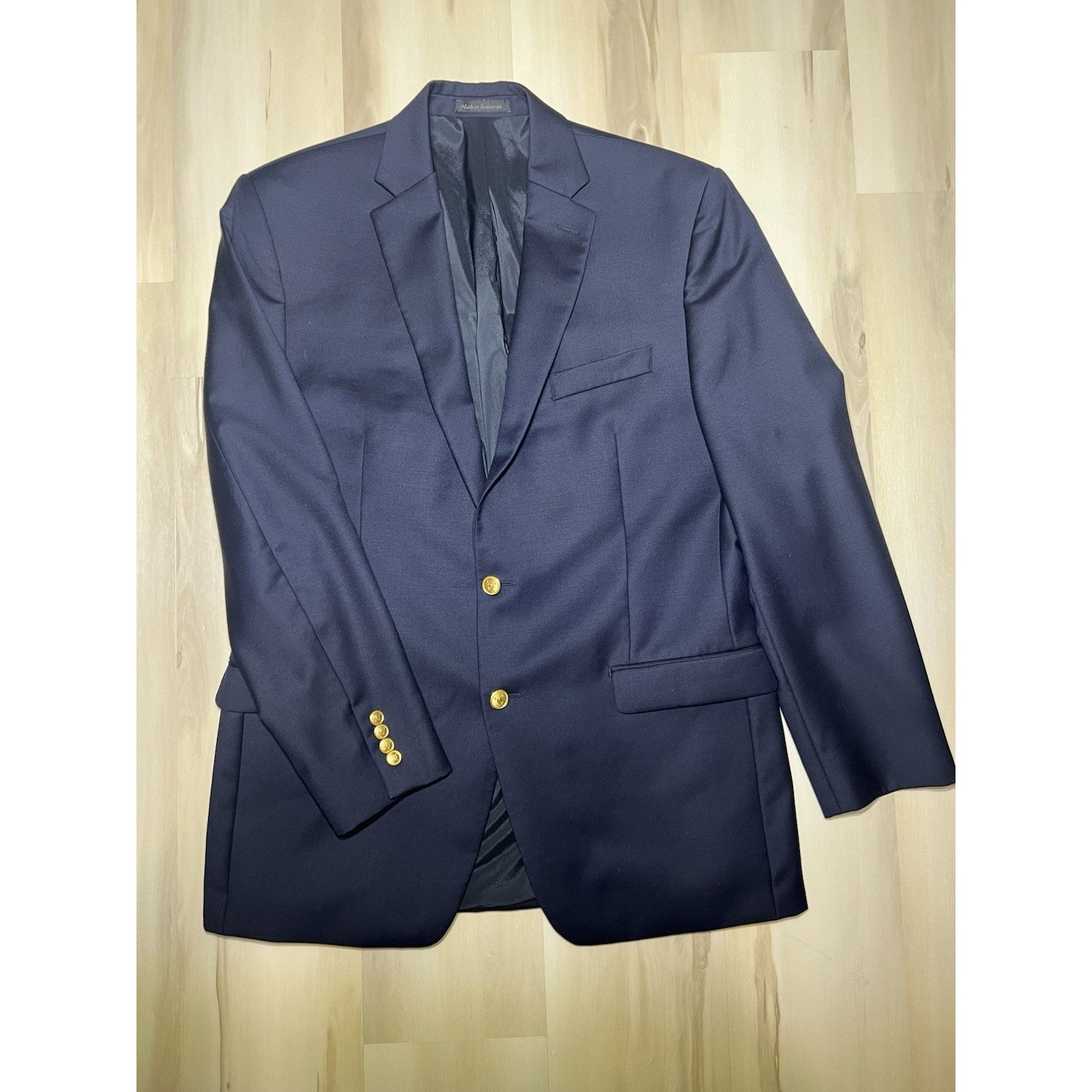 Ralph Lauren Ralph Lauren Blazer Men 42L Navy Gold Button Sports Coat Size 42L - 1 Thumbnail