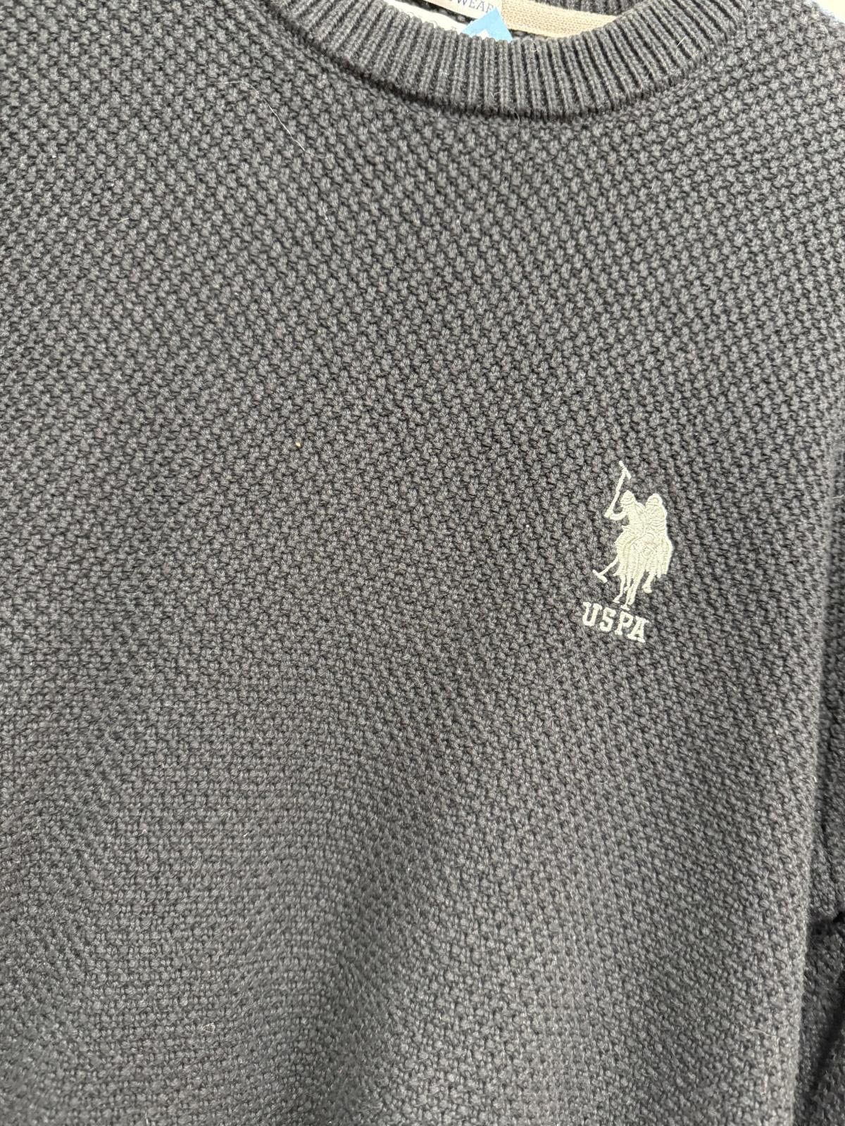 U.S. Polo Assn. U.S. Polo Assn. Black Luxury Knitwear Sweater Size US L / EU 52-54 / 3 - 3 Thumbnail