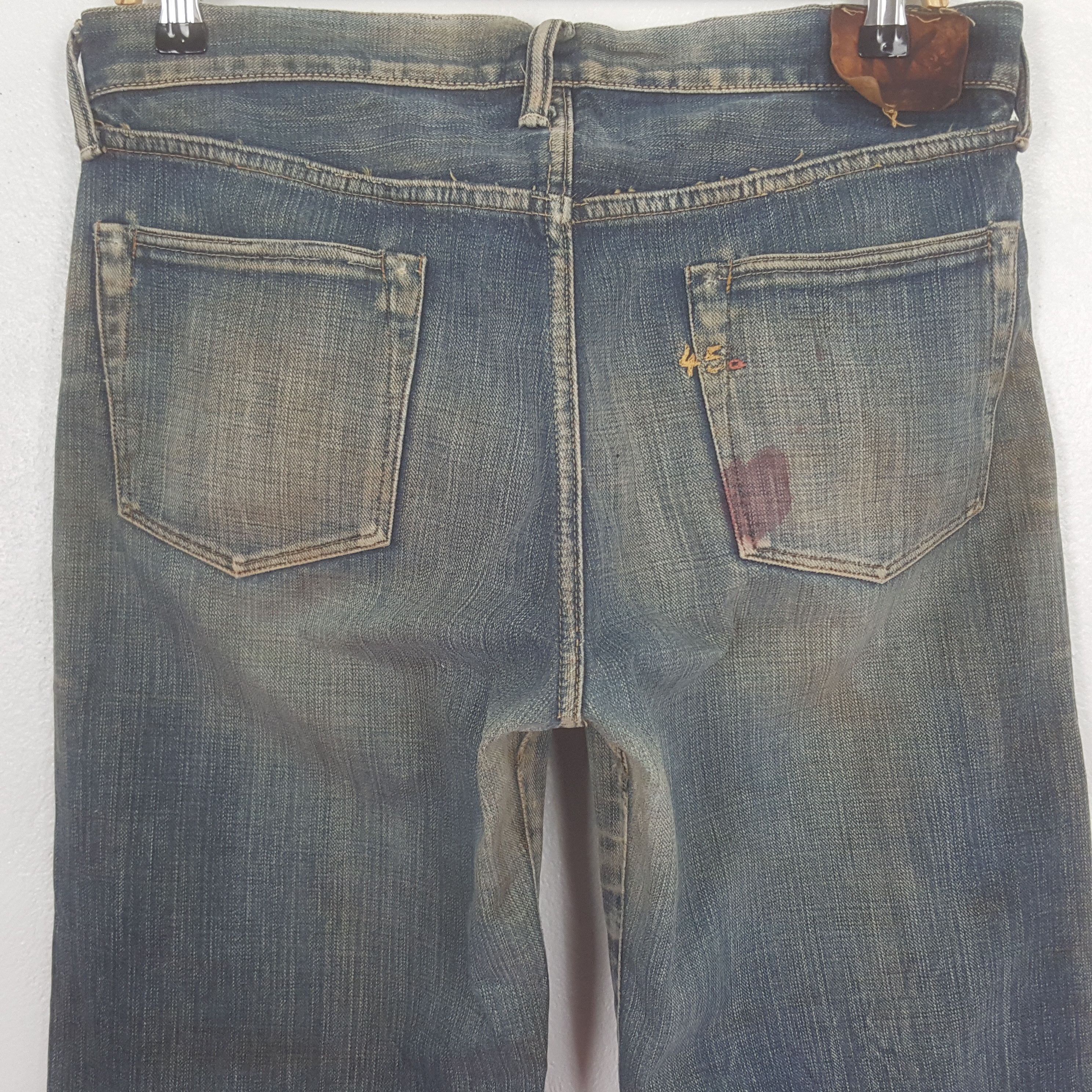 45rpm Vintage 45rpm Japanese Brand Grunge Denim Jeans C318N20 Size US 32 / EU 48 - 5 Thumbnail
