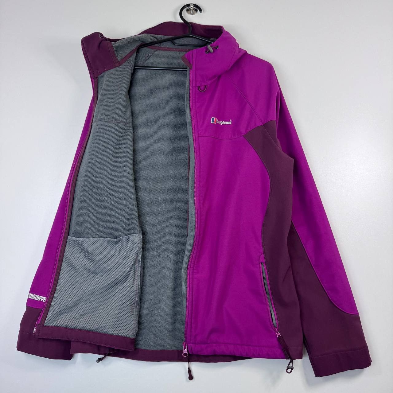 Berghaus Berghaus Windstopper Jacket Purple Hooded Softshell L Size L / US 10 / IT 46 - 2 Thumbnail