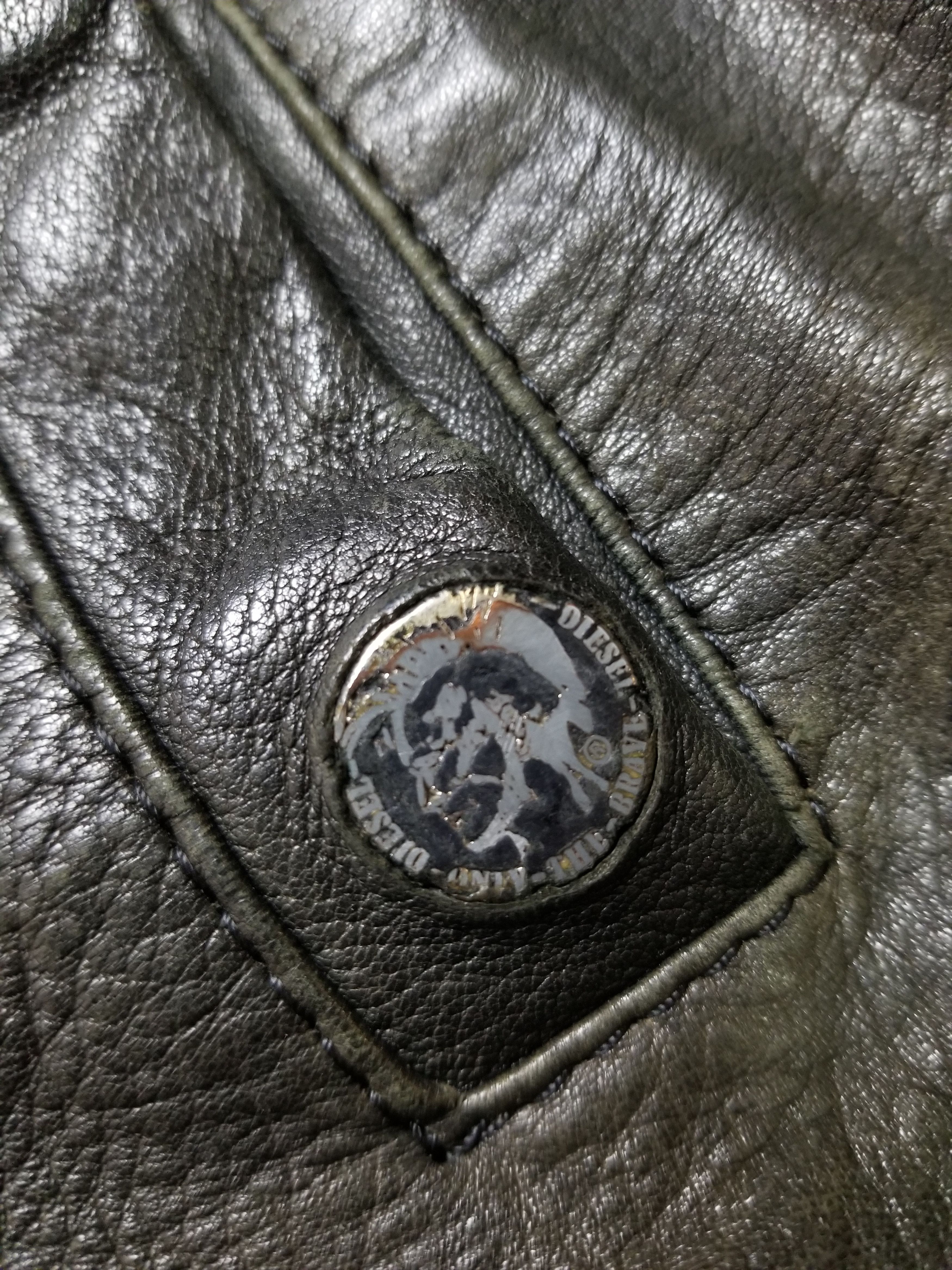Diesel Diesel L-Madara Sheepskin Leather Biker Motorcycle Jacket Size US M / EU 48-50 / 2 - 6 Thumbnail