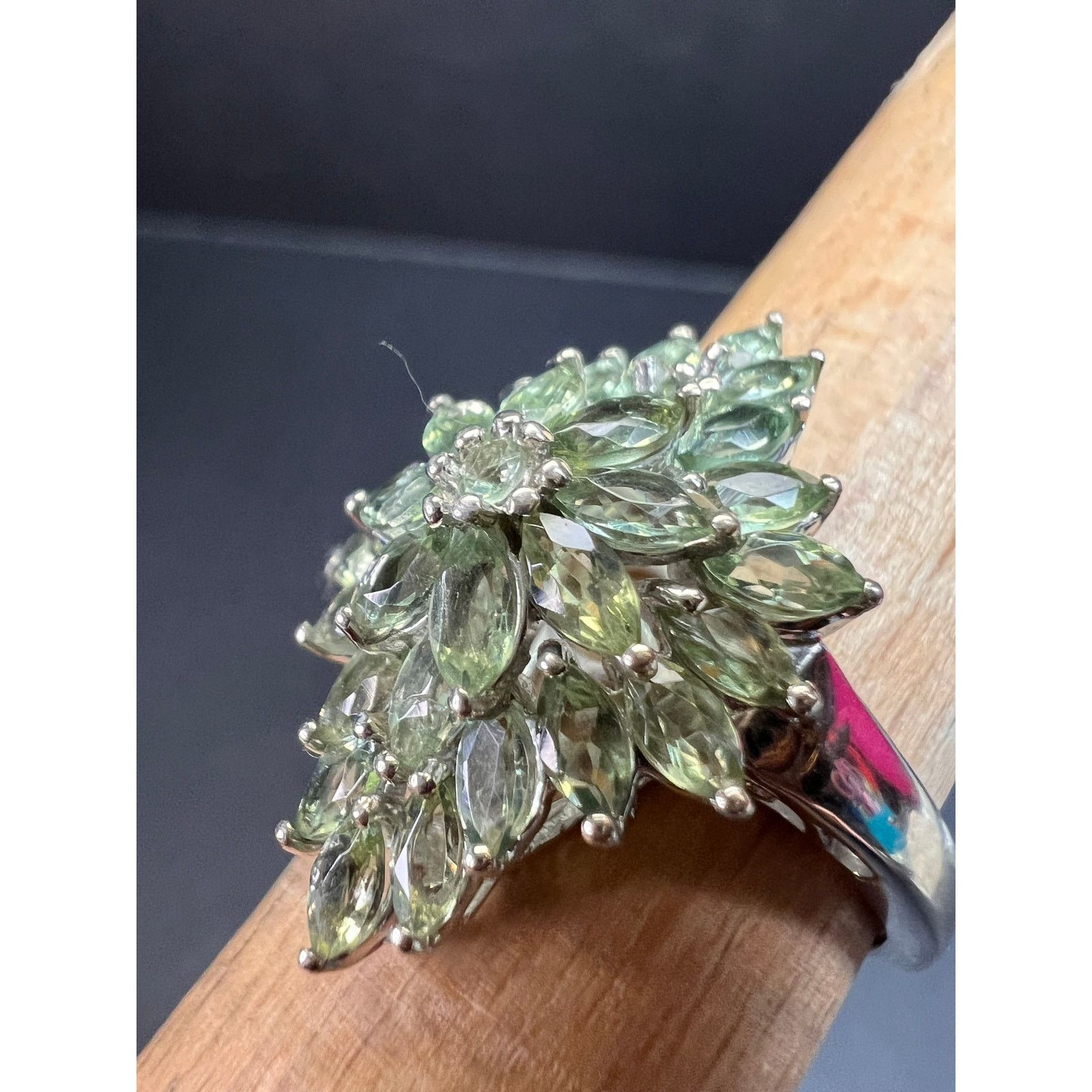 Other NEW Green apatite ring in sterling silver size 7 Size ONE SIZE - 14 Thumbnail