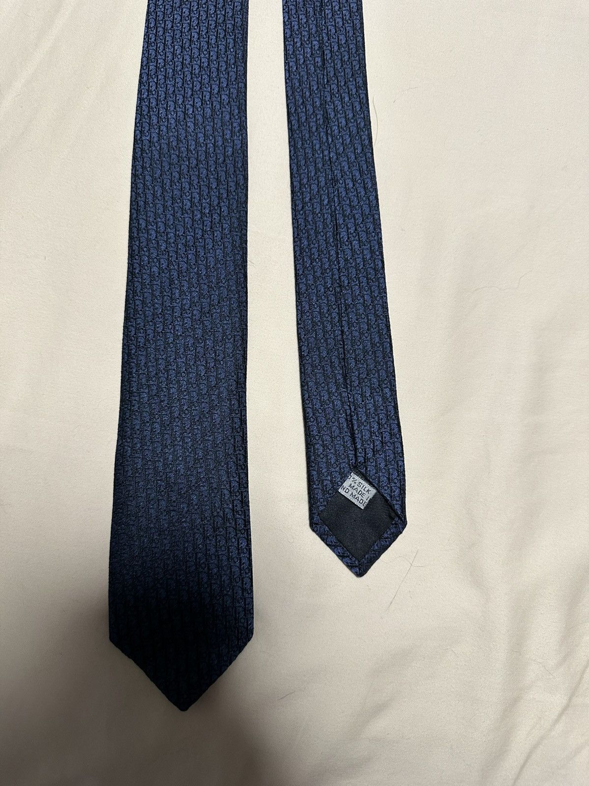 Christian Dior Monsieur Dior SS22 Silk Oblique Tie Size ONE SIZE - 1 Thumbnail